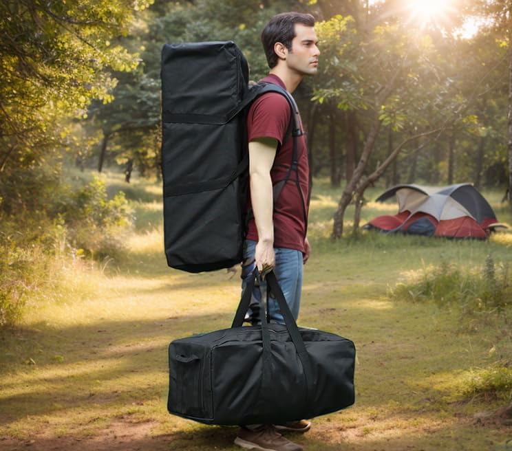 Heavy Duty Foldable Duffle Bag - Large 27.6 x 11.8 x 10.2 Inch Travel Gym Bag for Sports Equipment, Hiking & Camping Gear - Waterproof Storage Bag for Coaches, Athletes & Outdoor Enthusiasts | Perfect for Team Travel, Workout & Adventure Trips