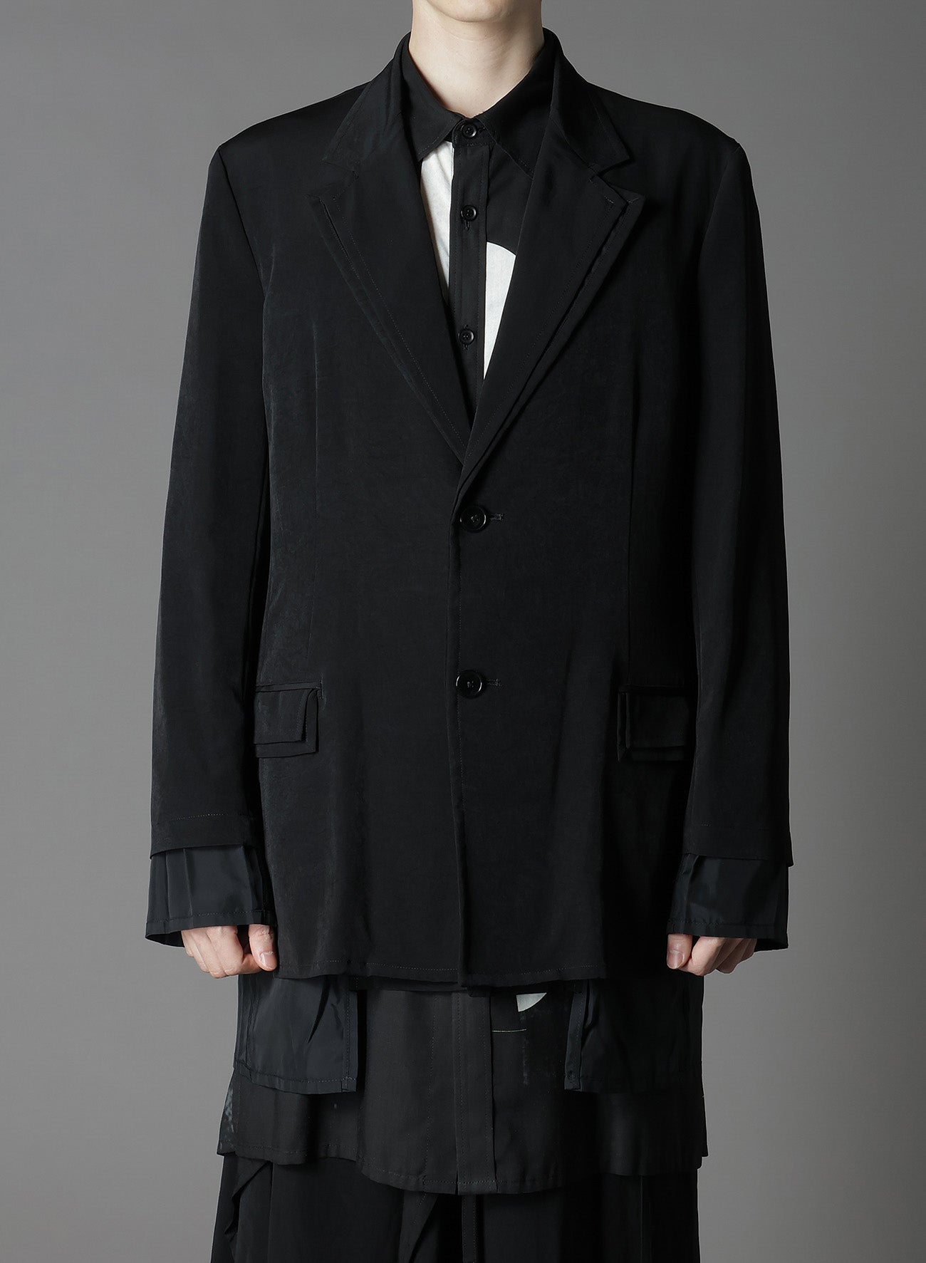 Elegant Crepe de Chine Double Layer Jacket for Women - Lightweight & Breathable Outerwear for Office, Travel & Casual Wear