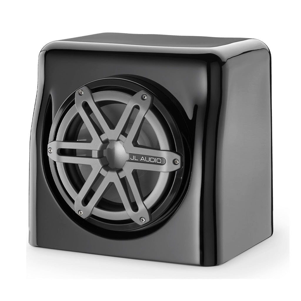 JL Audio FS110 W5 SG TB 10-Inch 4 Ohm Marine Subwoofer with Sport Grill & Sealed Fiberglass Enclosure - 250W RMS Power for Boats, Yachts, and Marine Audio Systems