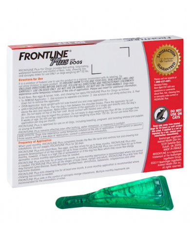 Frontline Plus Flea and Tick Treatment for Extra Large Dogs Over 40kg - Effective Protection Against Fleas, Ticks, and Lice for Outdoor Activities and Home Use