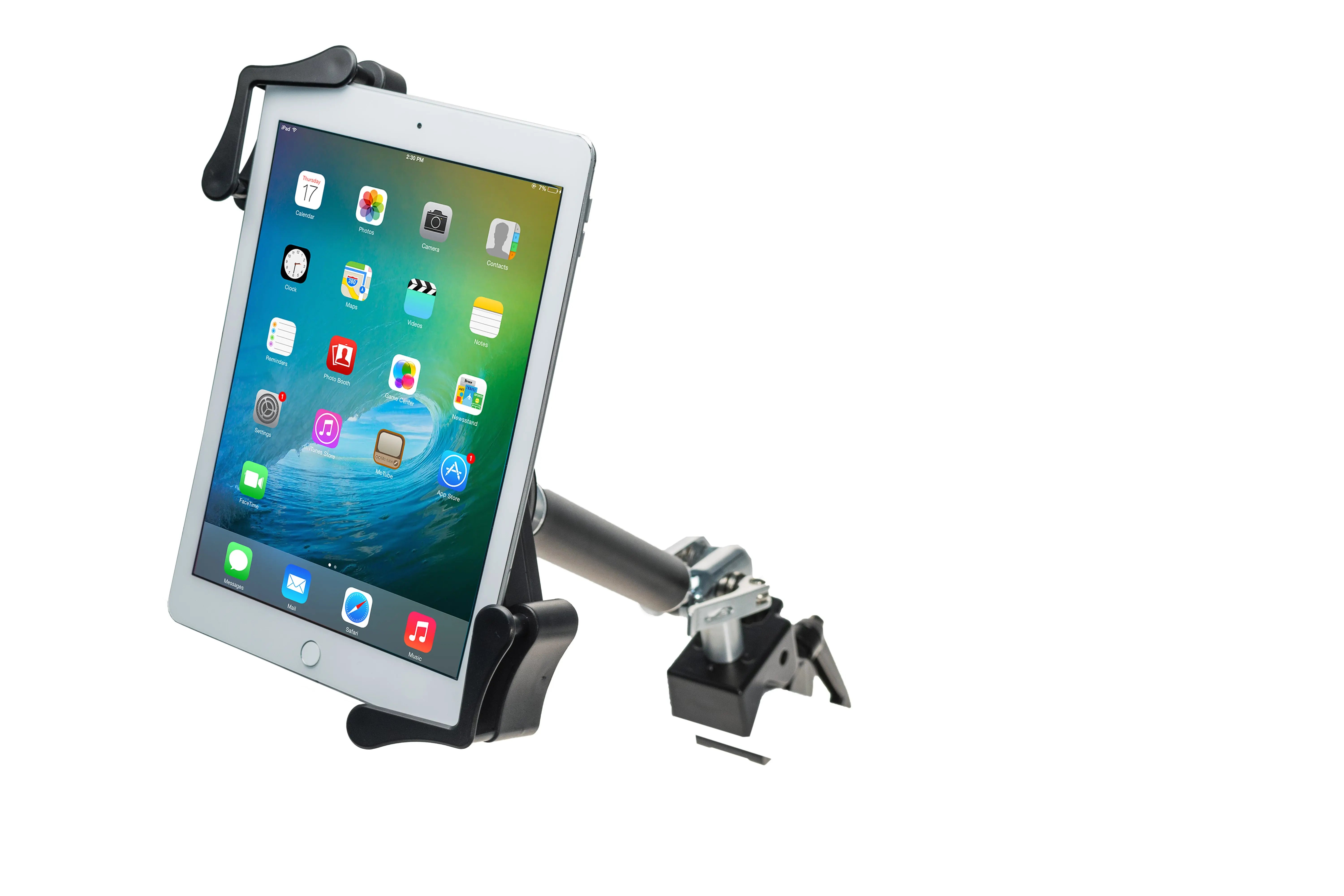 Heavy Duty Security Pole Clamp - Adjustable Metal Pole Mount for CCTV Cameras, Lights & Sensors - Perfect for Outdoor Surveillance & Home Security Systems
