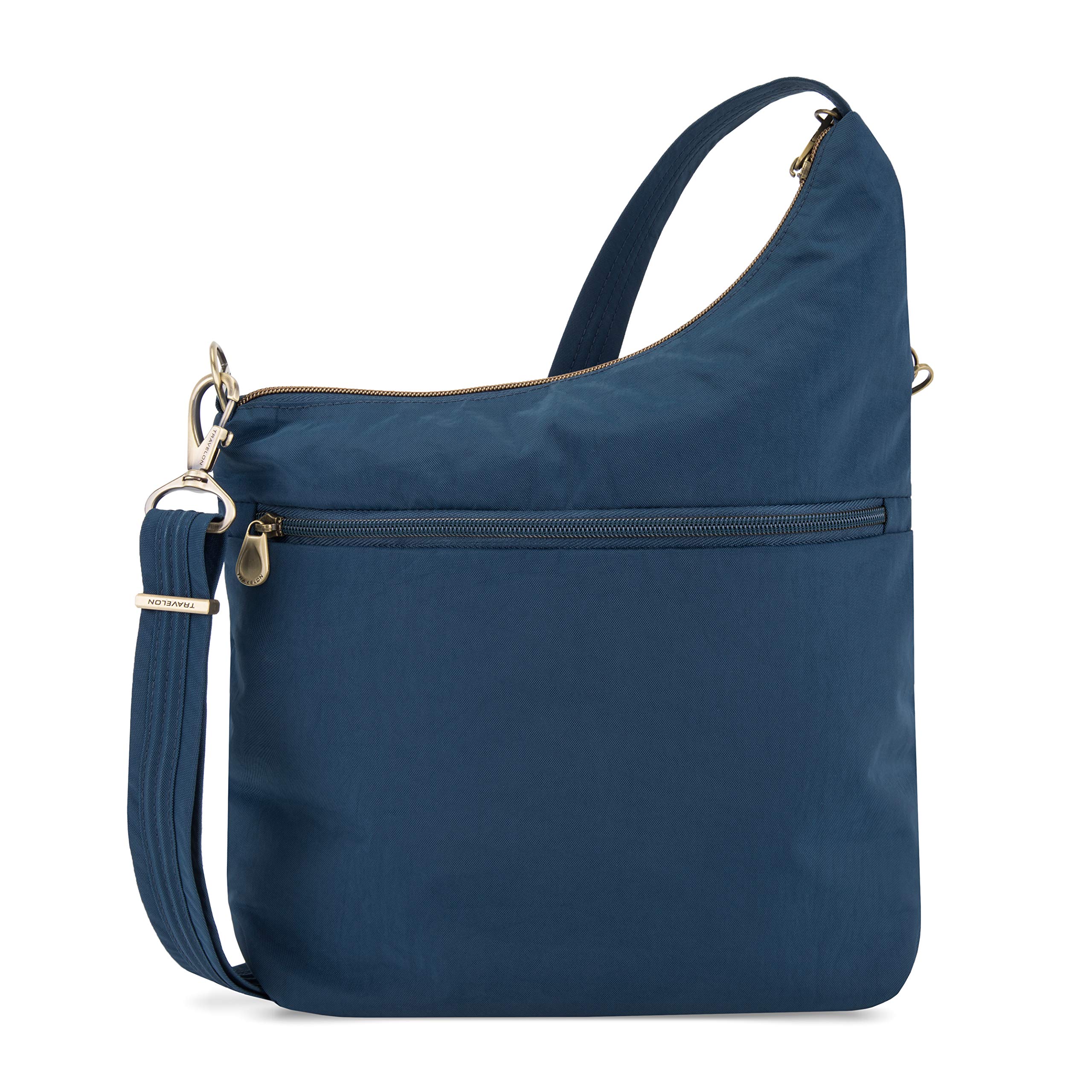 Travelon Anti-Theft Crossbody Bag with RFID Blocking - 3 Compartment Secure Purse for Women - Perfect for Travel, Commuting & Daily Use