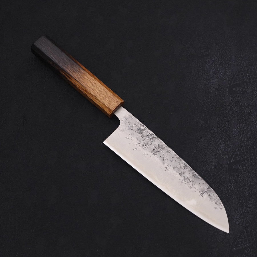 Premium Santoku Knife 165mm - SLD Nashiji Washi Yaki with Urushi Handle - Japanese Kitchen Knife for Slicing, Dicing & Chopping - Perfect for Home Chefs & Professional Cooking