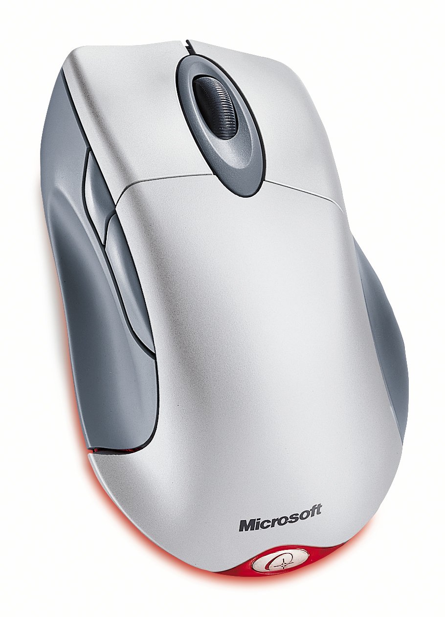 Microsoft Wireless IntelliMouse Explorer - Optical 5-Button Wireless Mouse with USB Receiver - Metallic Gray - Perfect for Office Work, Gaming & Home Computing