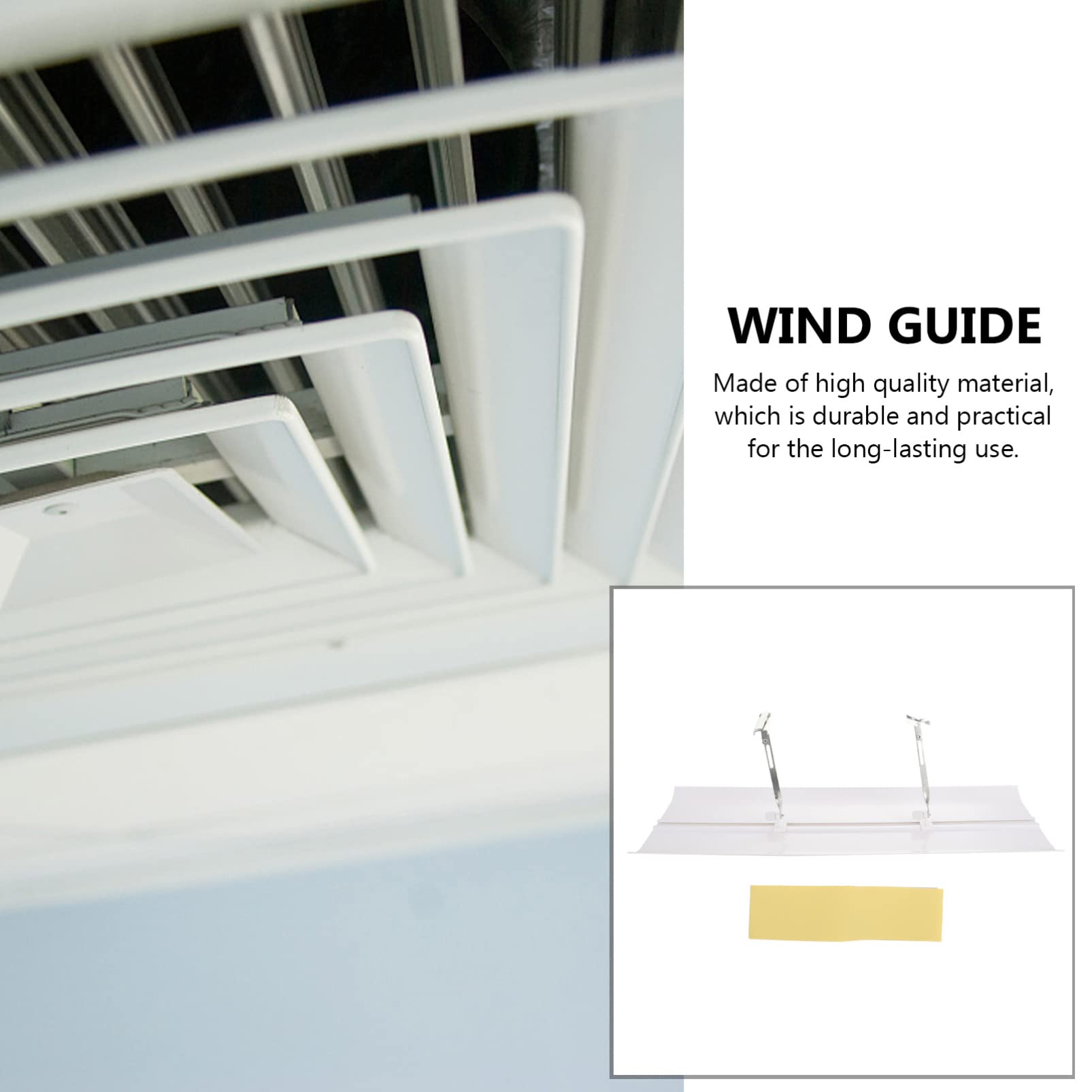 HANABASS Air Conditioner Deflector - Anti Direct Blow Wind Guide for Central AC & Home Cooling - Perfect for Bedroom, Office & Living Room to Redirect Airflow & Prevent Cold Drafts