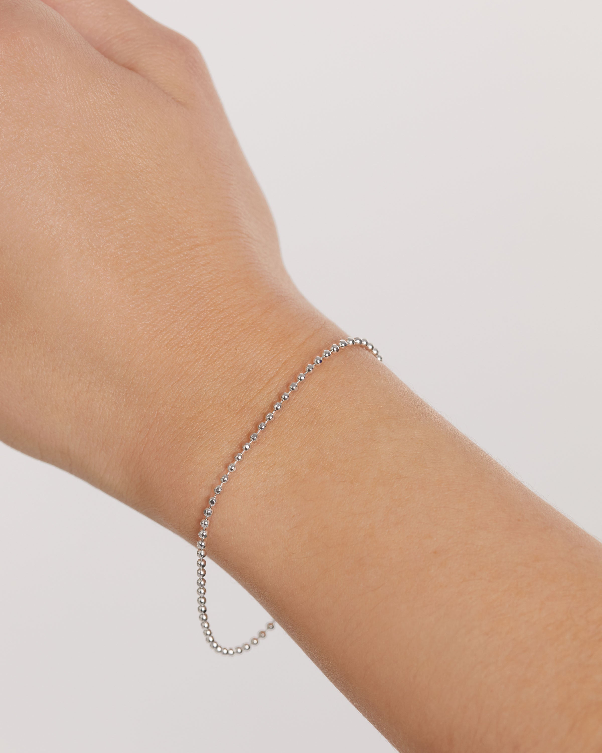 Silver Ball Chain Bracelet for Women - Elegant & Adjustable Jewelry for Everyday Wear, Parties & Gifts