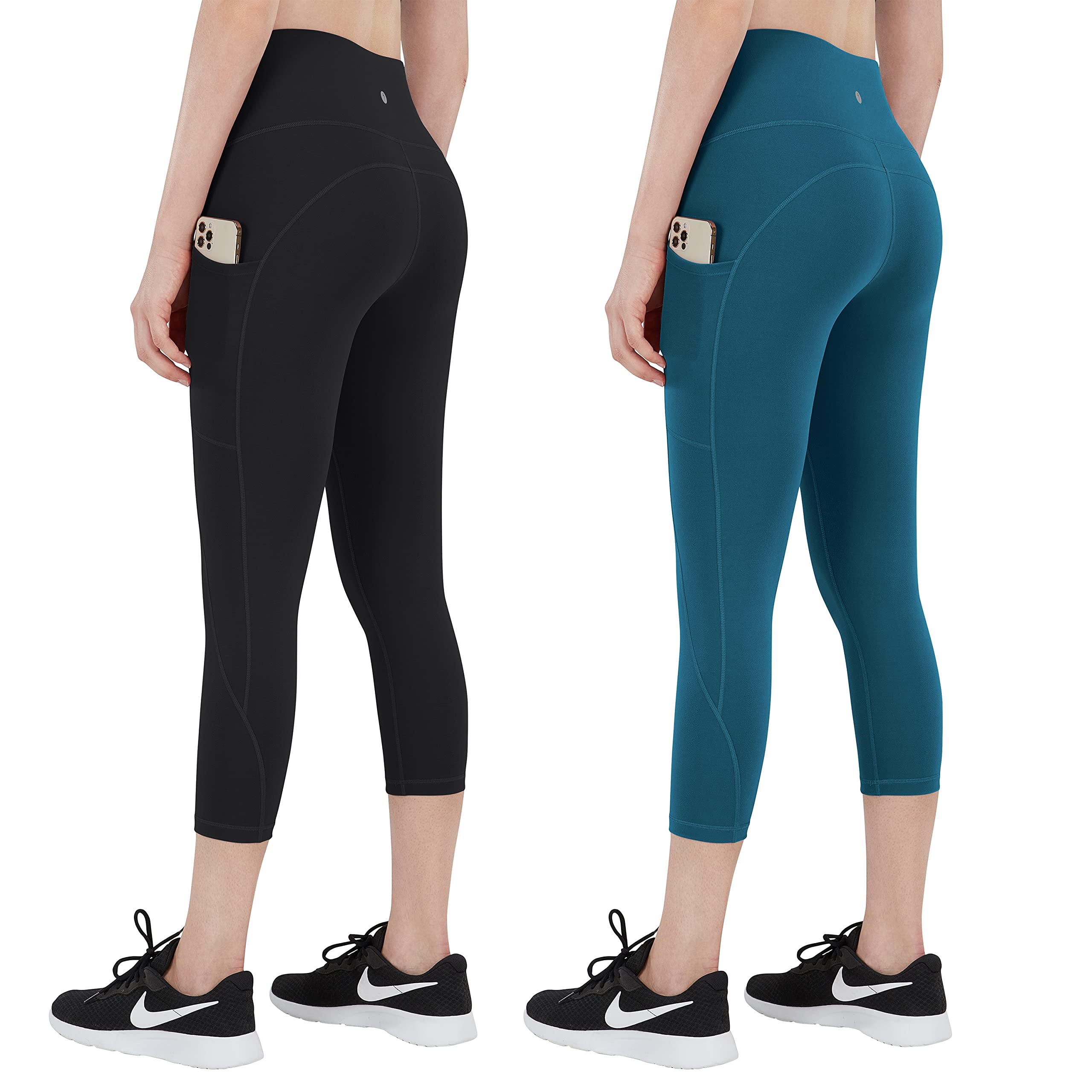 Espidoo Women's High Waisted Yoga Pants - Tummy Control Workout Leggings with Pockets | 4-Way Stretch for Yoga, Gym & Running | Perfect for Fitness, Lounge & Daily Wear