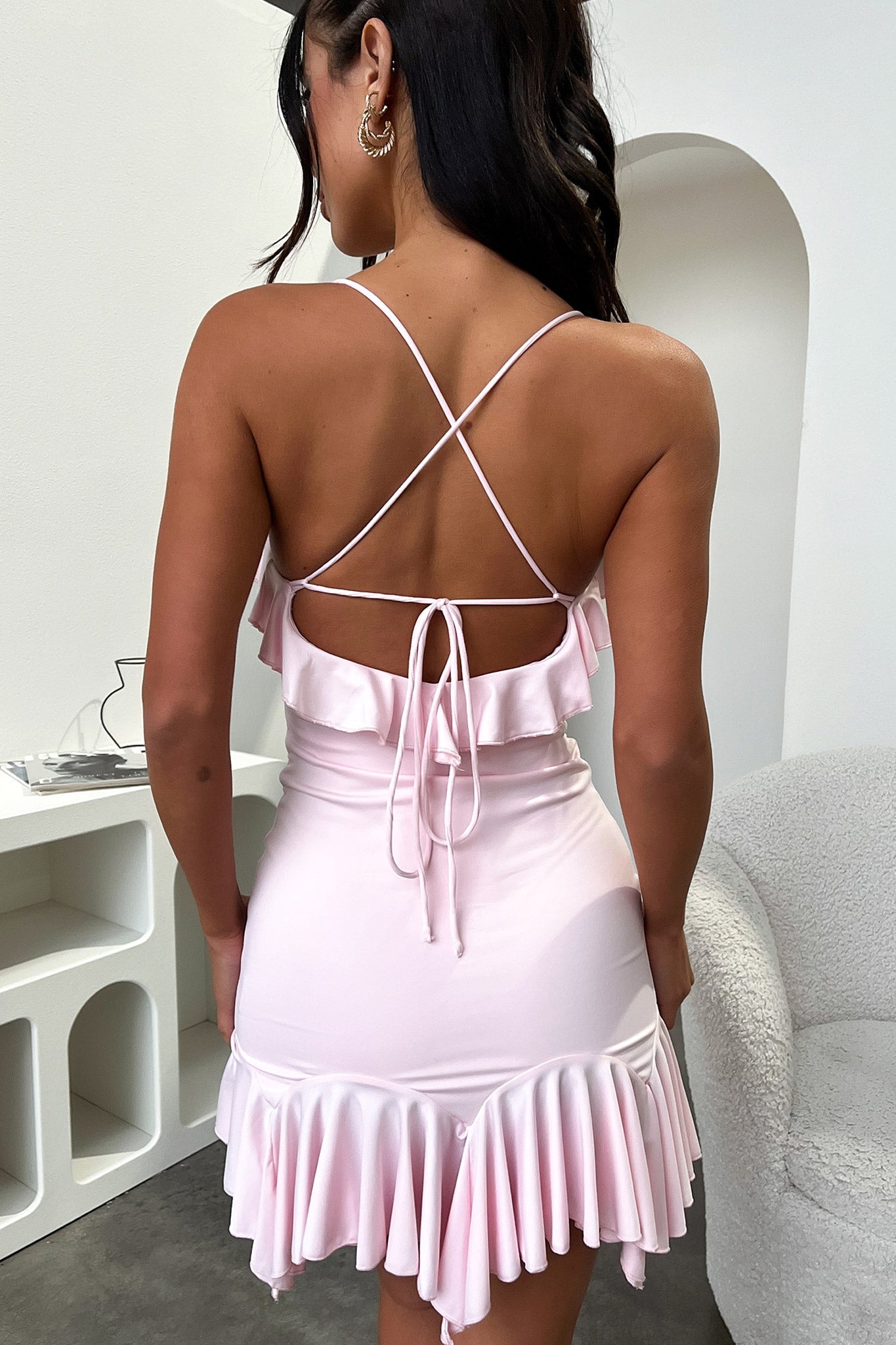 Lucilla Dress in Pink - Elegant Flowy Women's Summer Dress for Casual Outings, Dates & Beach Vacations