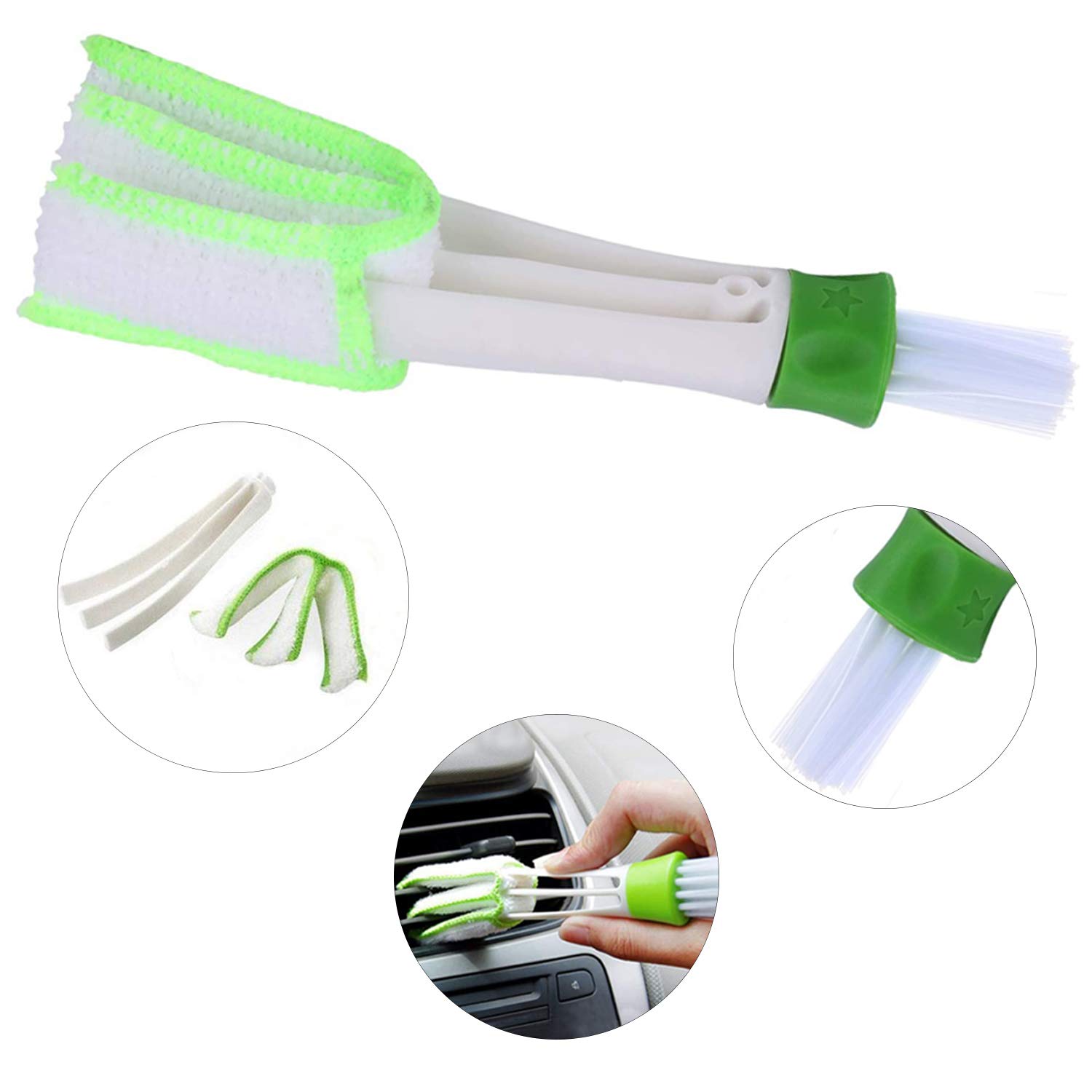 8-Piece Handheld Groove & Gap Cleaning Kit - Multi-Purpose Crevice Brushes for Sliding Doors, Window Tracks, Tile Lines, Shutters, Car Vents, AC Units & Keyboards | Perfect for Home, Office & Auto Deep Cleaning