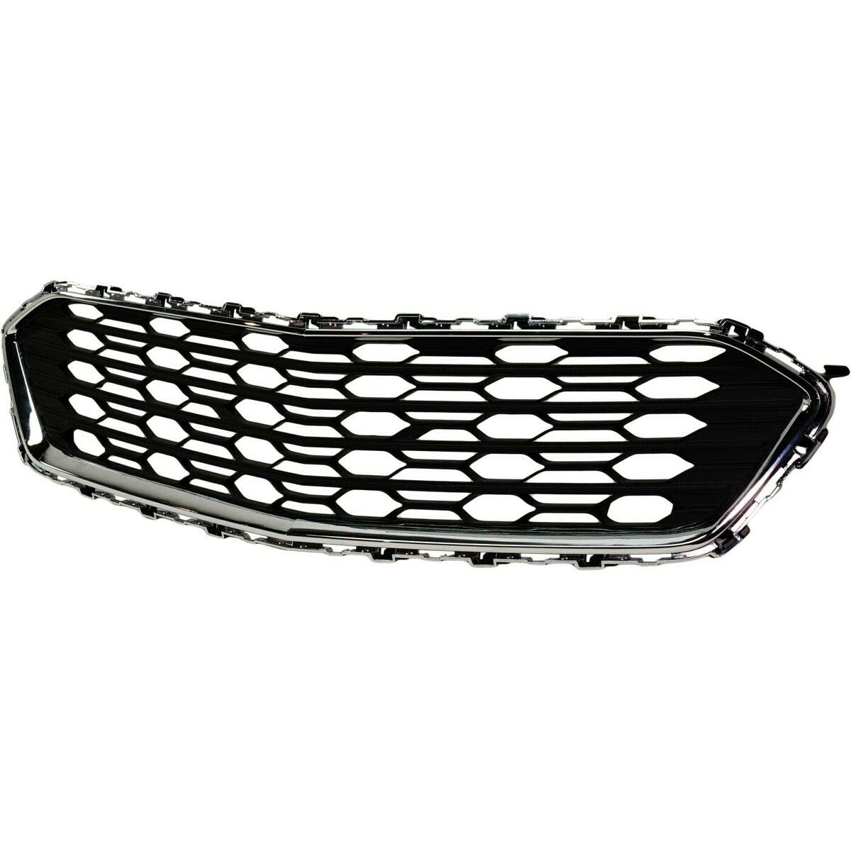 Replacement Bumper Face Bar Grilles Upper for Chevy Chevrolet Cruze 2016-2018 - Durable Front Grille Cover - Perfect for Car Repair, Restoration & Custom Upgrades