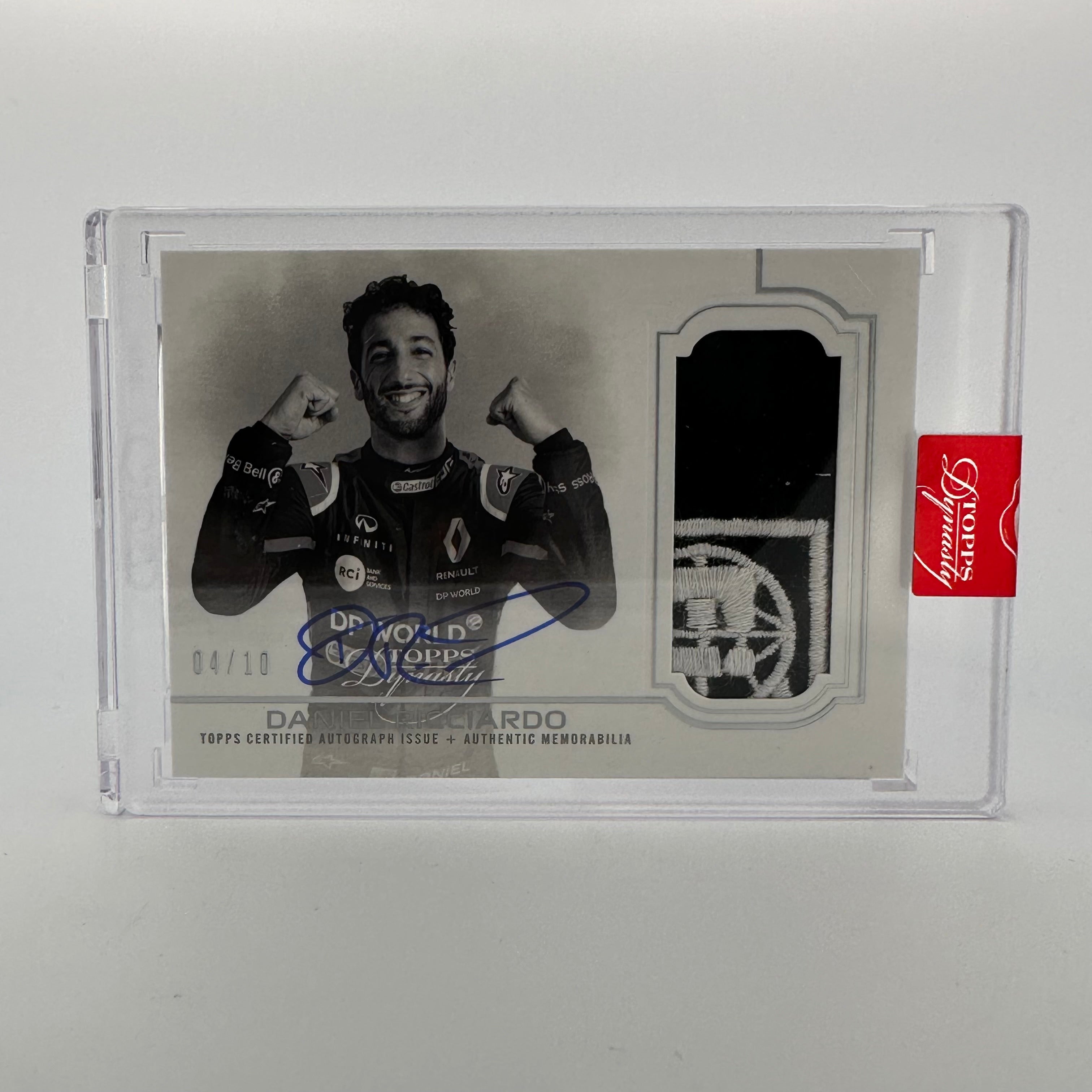 2020 Dynasty Daniel Ricciardo #DAP DR Silver Autograph Patch - Limited Edition F1 Racing Collectible for Fans & Memorabilia Displays