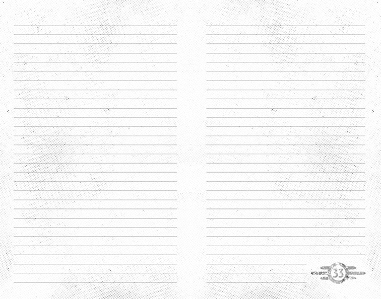 Fallout: The Official Hardcover Journal of Vault 33 - Collectible Notebook for Gaming Fans, Post-Apocalyptic Writing & Roleplaying Scenes