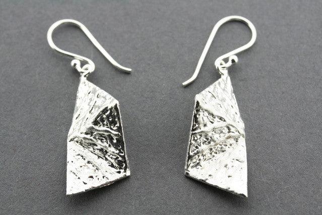 Sterling Silver Foiled Fold Earrings - Elegant & Dainty Jewelry for Women - Perfect for Parties, Weddings & Everyday Wear
