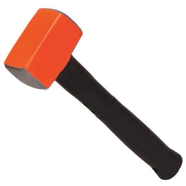 4 lb Sledge Hammer with 16 Inch Steel Head & Rubber Grip - Heavy Duty Demolition Tool for Construction, Masonry, and DIY Projects