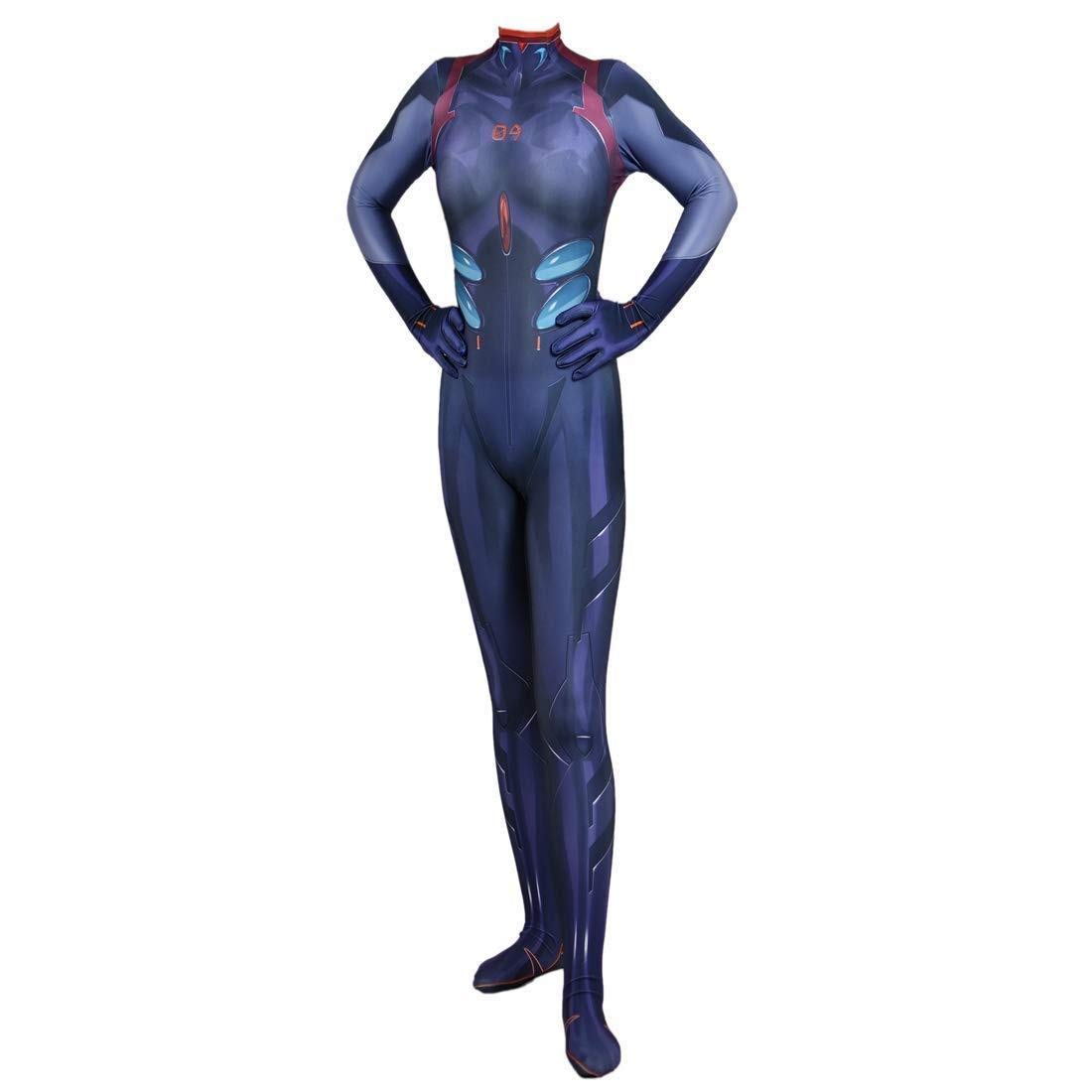 Neon Genesis Evangelion Cosplay Costume - Asuka & Rei Superhero Halloween Outfit - Stretchy Lycra Bodysuit Zentai Suit | Perfect for Anime Conventions, Halloween Parties & Cosplay Events