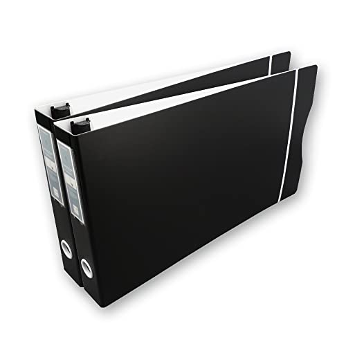 Binders (2 Packs) - Black Outside / Snow White Inside