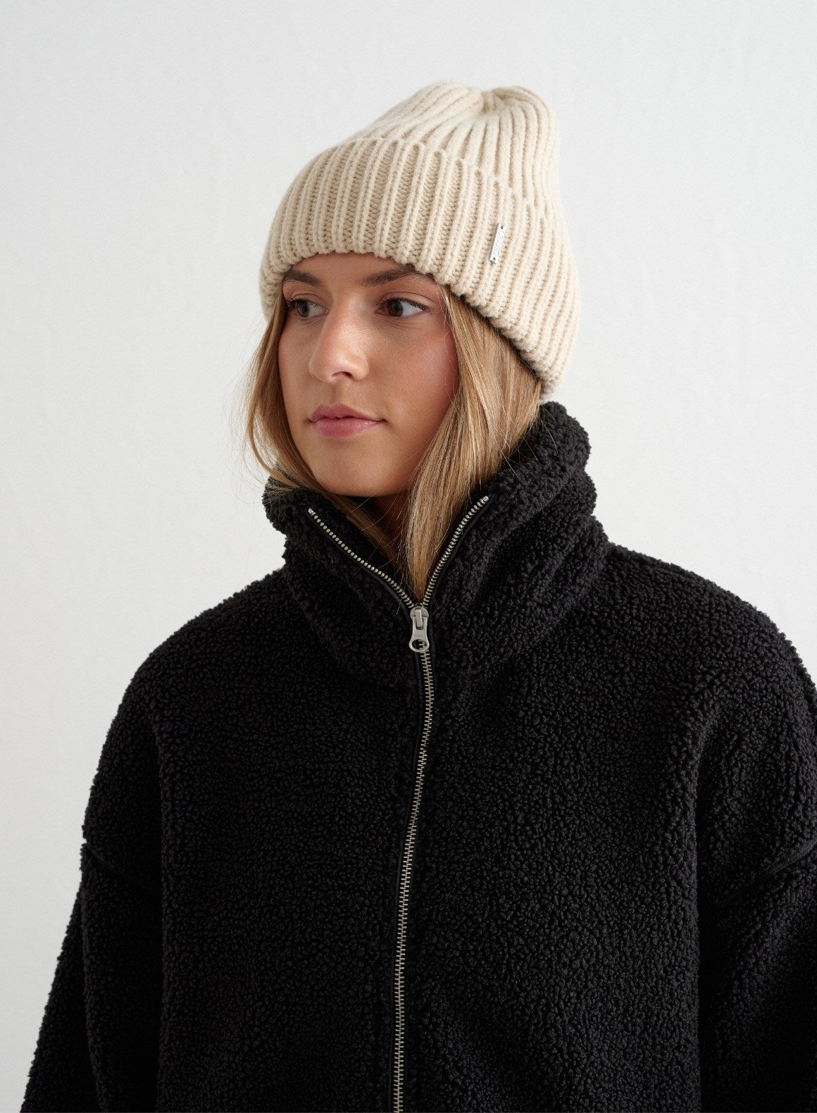 Cozy Café Au Lait Chunky Knit Beanie for Women & Men - Winter Warm Fleece Lined Hat for Cold Weather, Outdoor Activities & Fashion