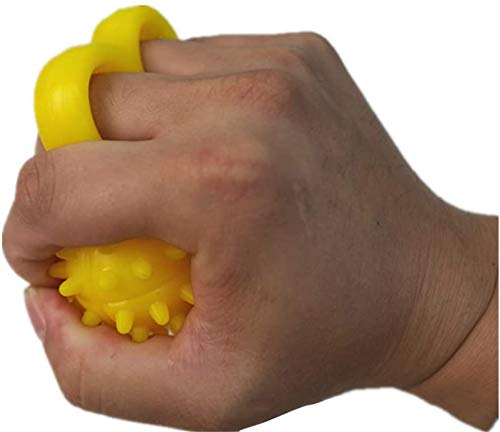 Finger Grip Ball - Hard Hand Strength Trainer for Stroke Hemiplegia Rehabilitation, Finger Massage & Grip Strength Exercise - Ideal for Physical Therapy & Home Use