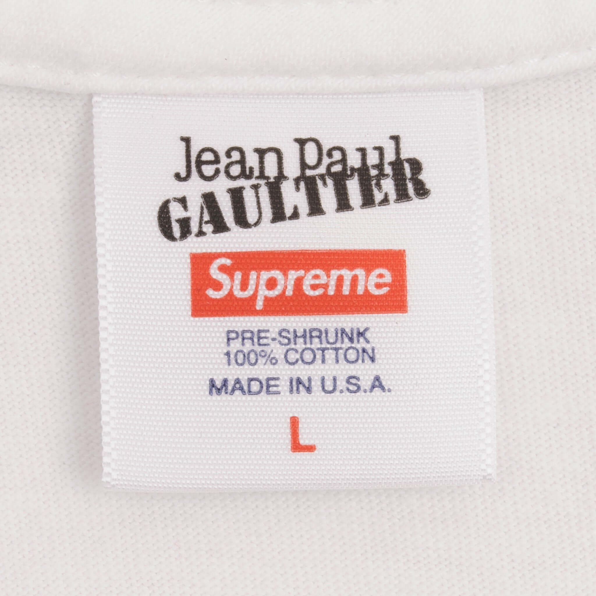 Supreme x Jean Paul Gaultier Graffiti Box Logo SS19 T-Shirt - Large Size - Made in USA - Streetwear Fashion & Urban Style Essential