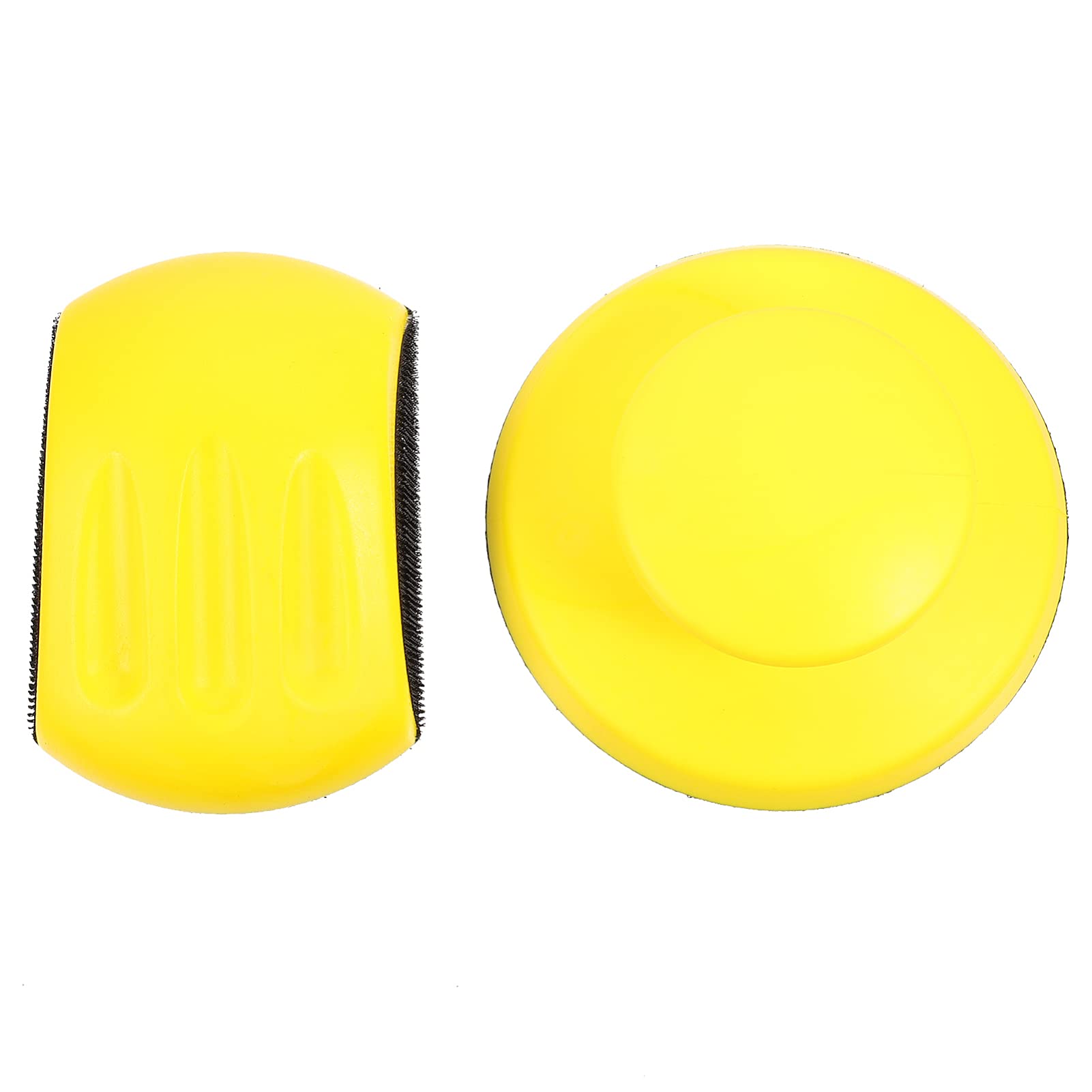 DOITOOL 2-Pack 5 Inch Hook and Loop Sanding Pads - Premium PU Backing Plate for Angle Grinder, Sanding Blocks & Power Tools - Ideal for Woodworking, Metal Polishing & Auto Detailing (Yellow)