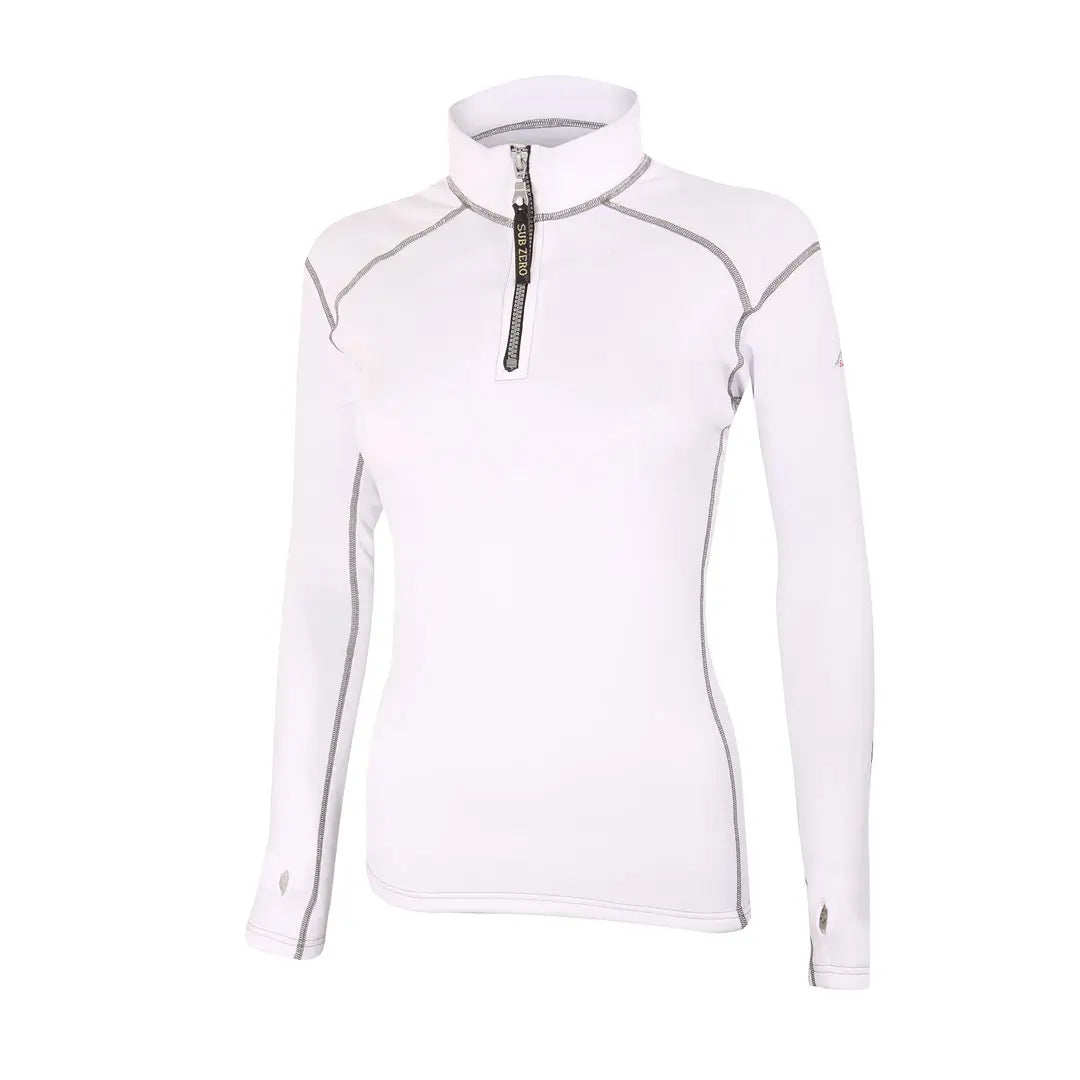 Factor 2 Women's Long Sleeve Zip Neck Mid Layer Top - Thermal Base Layer for Hiking, Running & Outdoor Activities