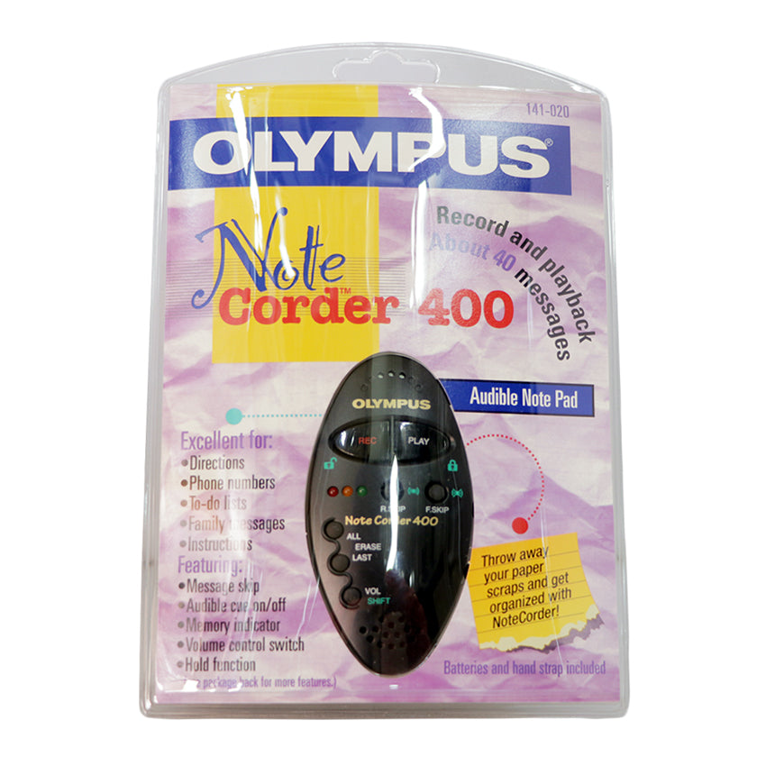 Olympus NoteCorder 400 Digital Voice Recorder - Portable Audio Recording Device for Lectures, Meetings & Interviews - High-Quality Sound & Easy File Transfer