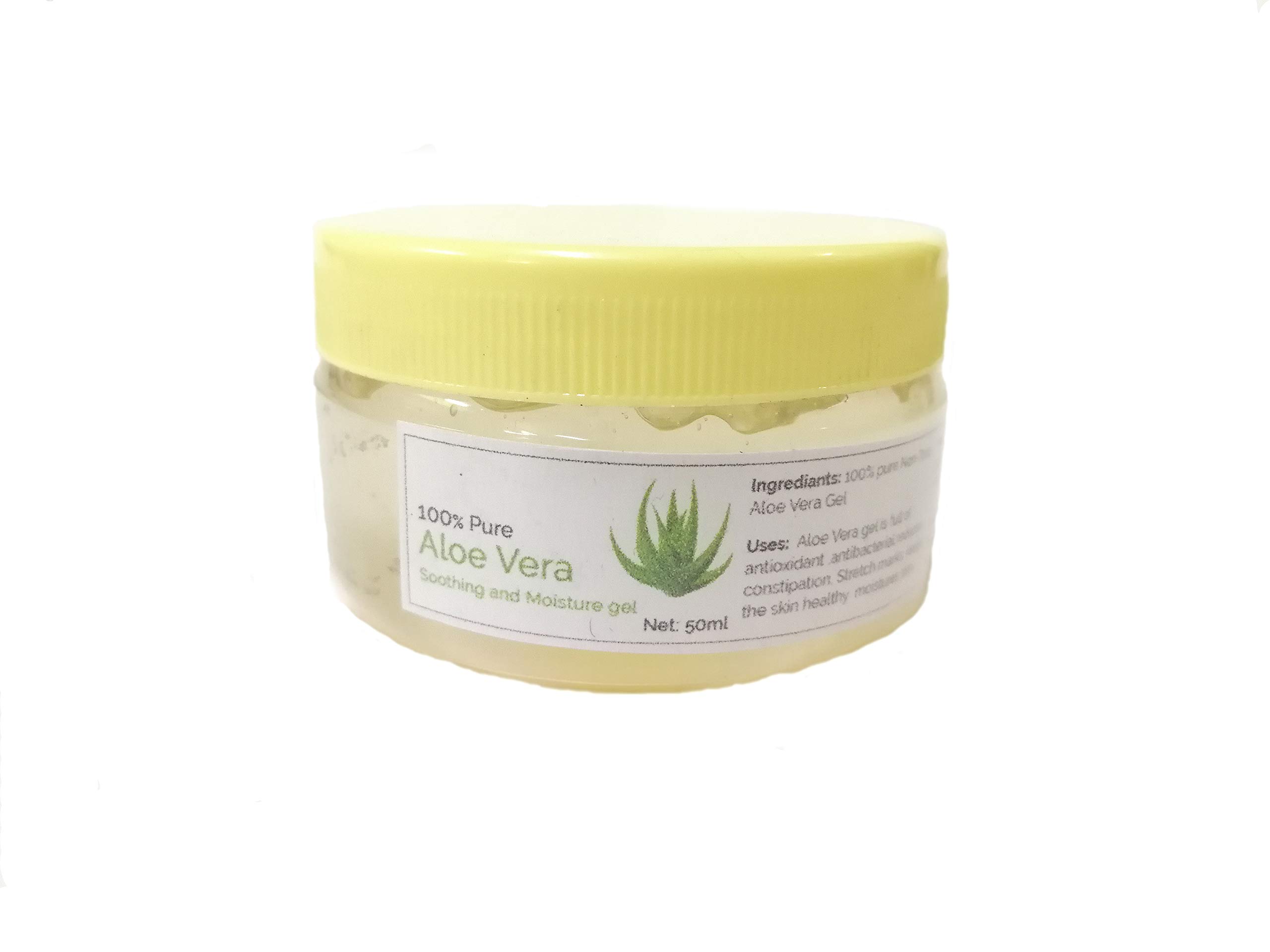 100% Organic & Pure Aloe Vera Gel for Face, Skin & Hair Care - 400ml - Soothes Sunburn, Hydrates Dry Skin & Promotes Hair Growth - Perfect for Daily Skincare & After-Sun Relief
