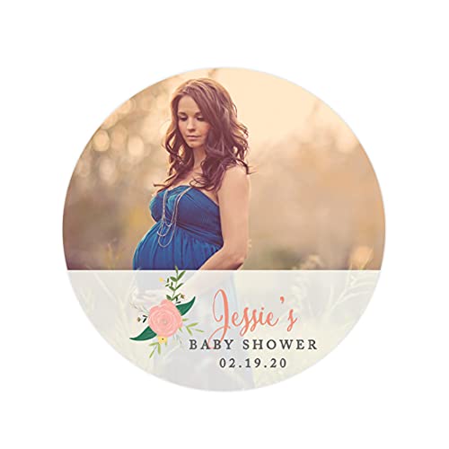 Photo Labels Round Style 1