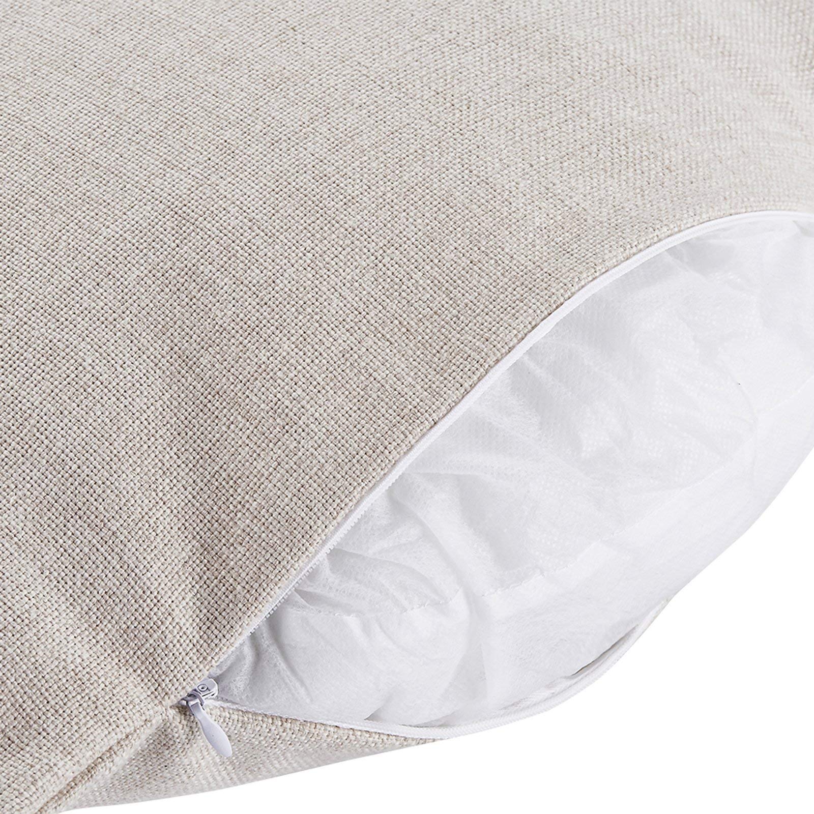 Premium 18x18 Inch Linen Pumpkin Pillow Covers - Decorative Square Throw Pillow Cases for Sofa, Couch & Bed - Fall Home Decor for Living Room, Bedroom & Dorm