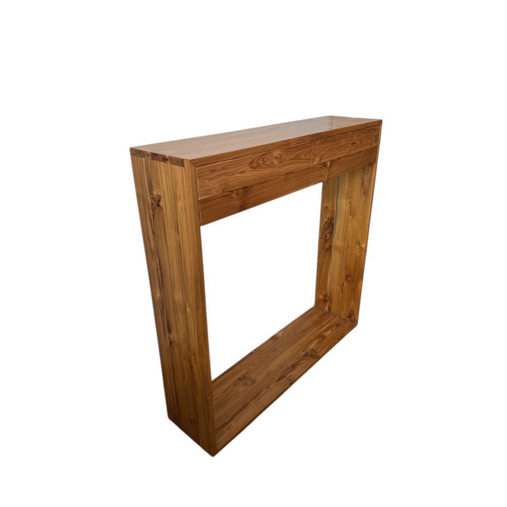 Hudson Console Table - Modern Entryway Sofa Table with Storage Shelf | Perfect for Hallway, Living Room & Bedroom Decor | Sturdy Wooden Design for Home & Office Use