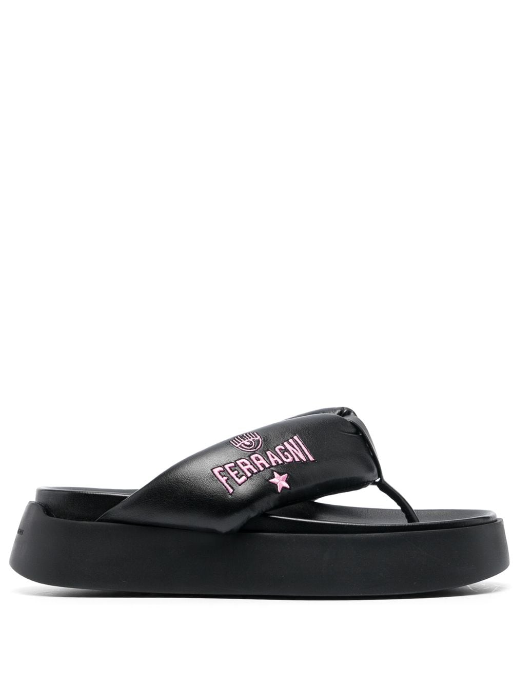 Chiara Ferragni Women's Black Sandals - Fashionable & Comfortable Summer Shoes for Beach, Vacation & Casual Outfits