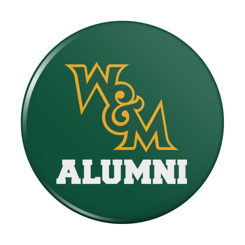 William & Mary Alumni Kitchen Refrigerator Magnet - Decorative College Pride Button for Fridge, Locker & Office - Perfect for Alumni Gifts & School Spirit Decor