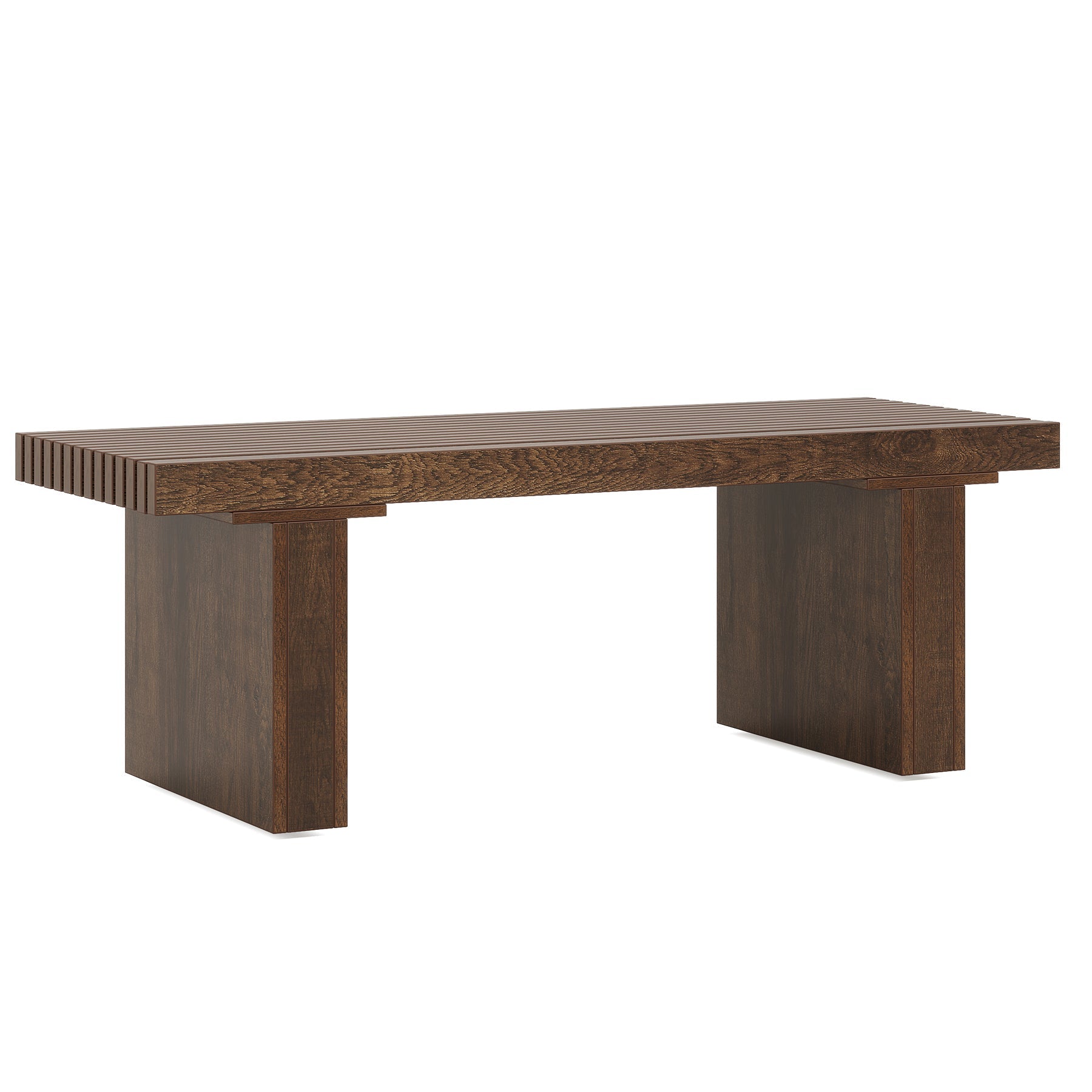 47.2 Inch Modern Wooden Coffee Table - Rectangle Living Room Center Table for Home Decor, Sofa & Lounge Furniture - Perfect for Living Spaces, Family Rooms & Offices