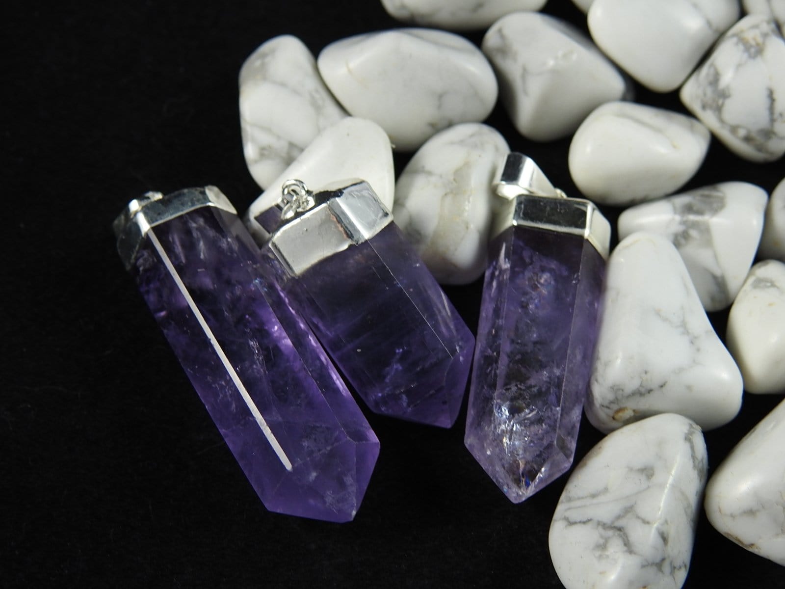 Amethyst Point Pendant Necklace - Natural Crystal Healing Jewelry for Women | Spiritual Gift, Meditation & Energy Balancing Accessory