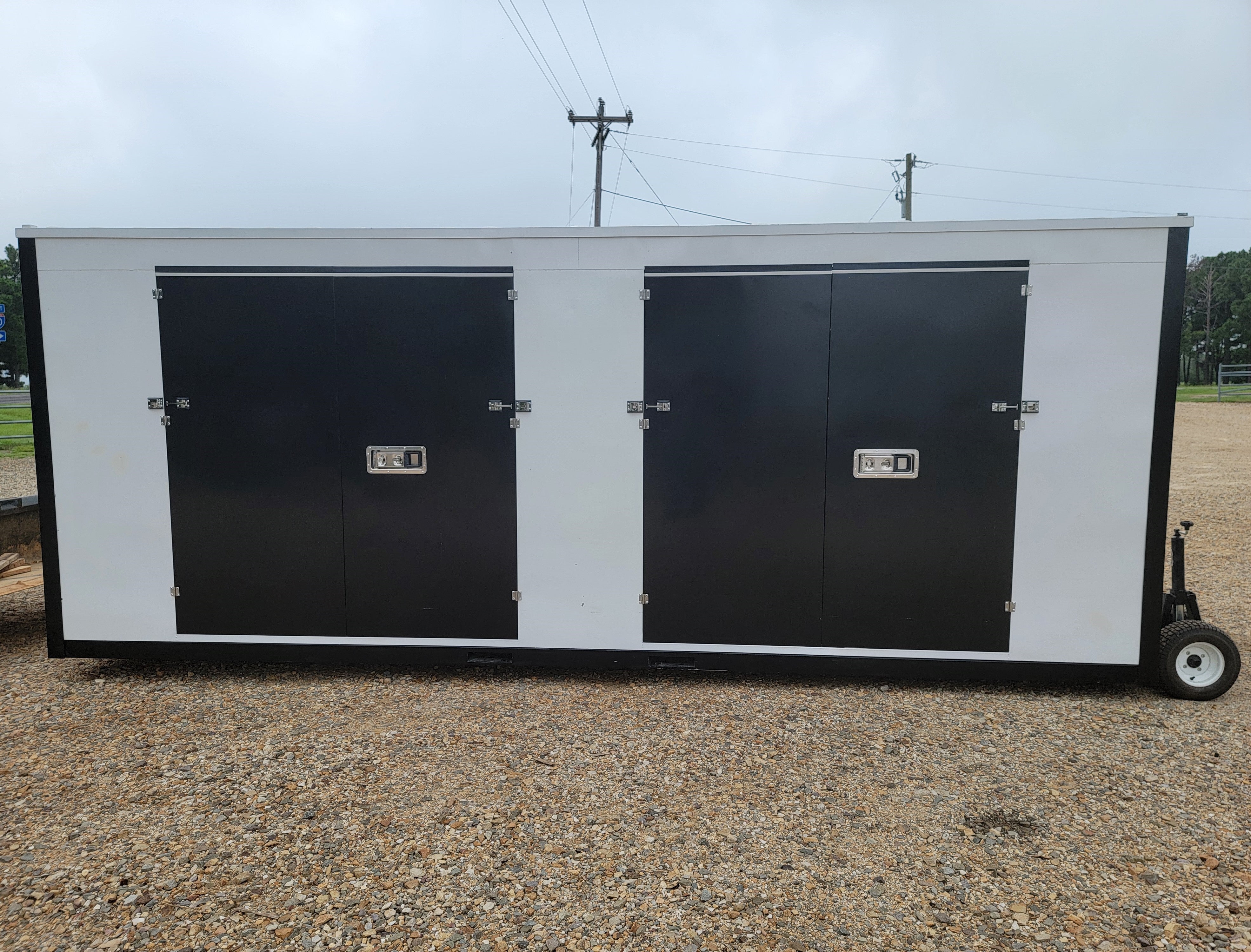 8'x20' Two Door Portable Relocatable Storage Container | Durable Steel Construction | Ideal for Home Storage, Business Inventory & Construction Site Use