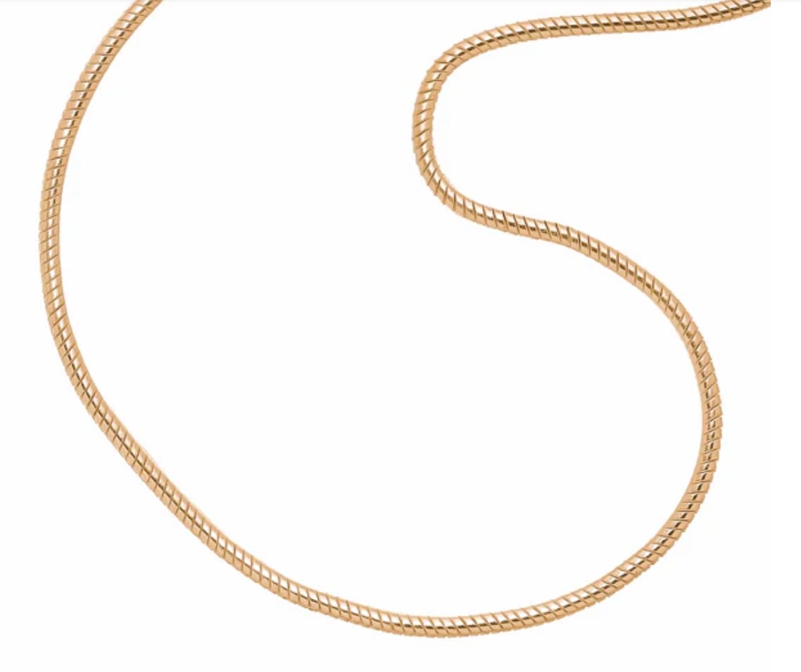 Bolenvi 3mm Stainless Steel Snake Chain Necklace for Charms - Durable Bead Compatible Jewelry for Women & Men - Perfect for Layering, Gift Giving and Everyday Wear