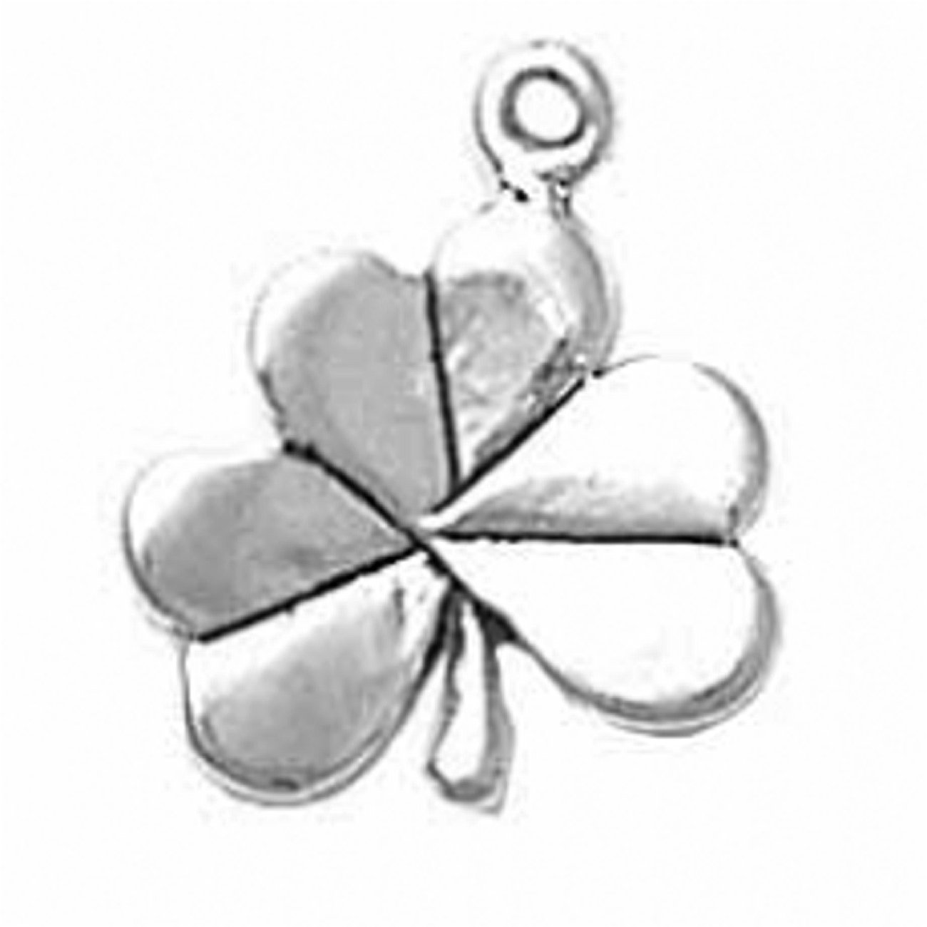 Sterling Silver 1.5mm Box Chain Necklace with 3D Clover Pendant - Unisex Jewelry for Men & Women - Perfect for St. Patrick's Day, Gifts & Everyday Wear