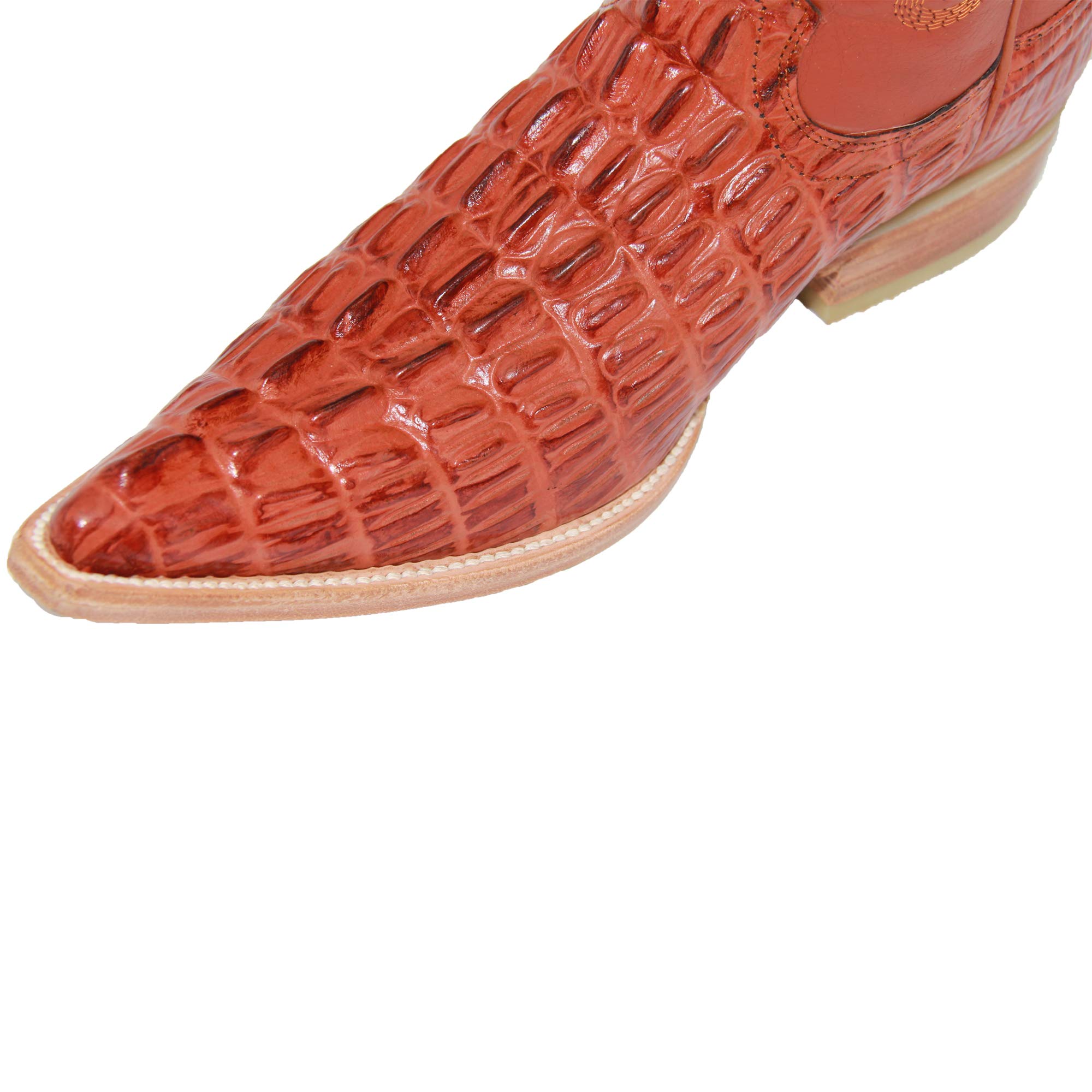 Men's Genuine Leather Cowboy Boots with Alligator Print - Western Style Boots for Men - Perfect for Rodeo, Country Music Festivals & Casual Wear