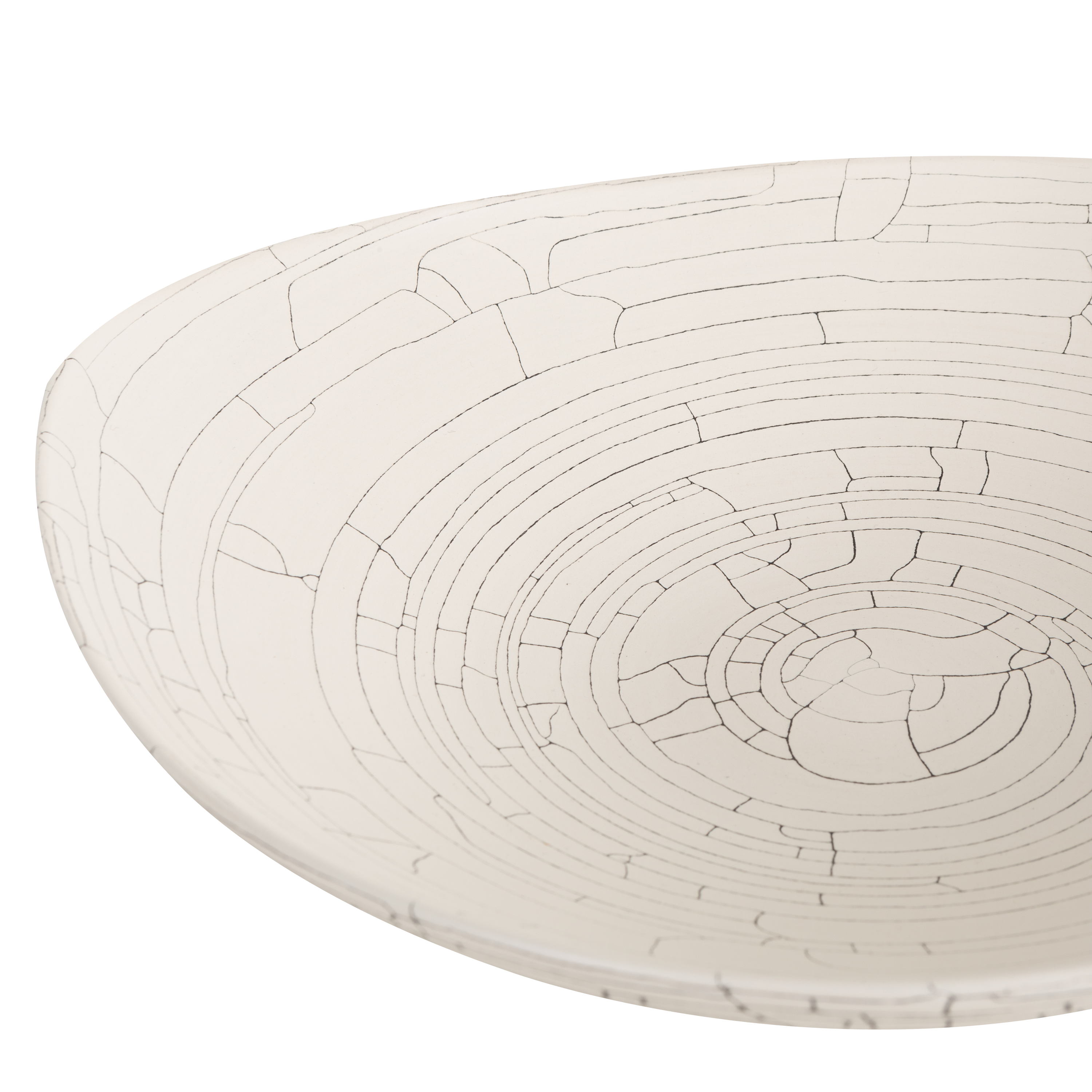 Crackle Glaze Triangle Plate Bowl - Handmade Ceramic Dinnerware Set for Salad, Dessert, Pasta - Perfect for Home Dining, Party Serving & Restaurant Use