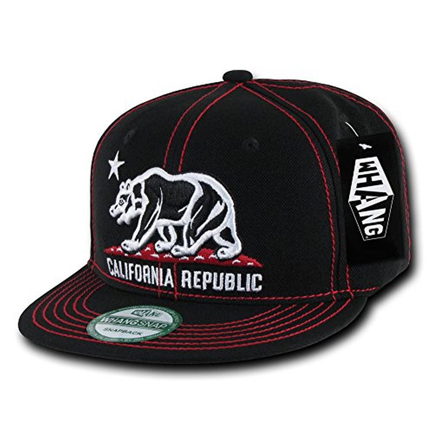WHANG Contra Stitch Snapback Hats - Adjustable Baseball Caps for Men & Women - Trendy Hip Hop Streetwear Fashion - Perfect for Casual Wear, Sports, and Outdoor Activities