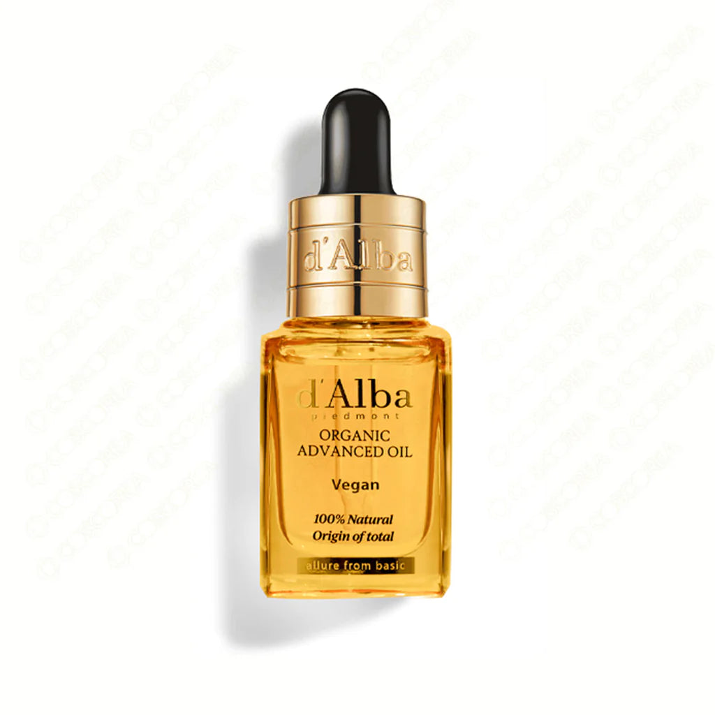 Organic Advanced Facial Oil by d'Alba - 17ml | Hydrating & Anti-Aging Treatment for Dry Skin | Perfect for Night Routine & Skincare Regimen
