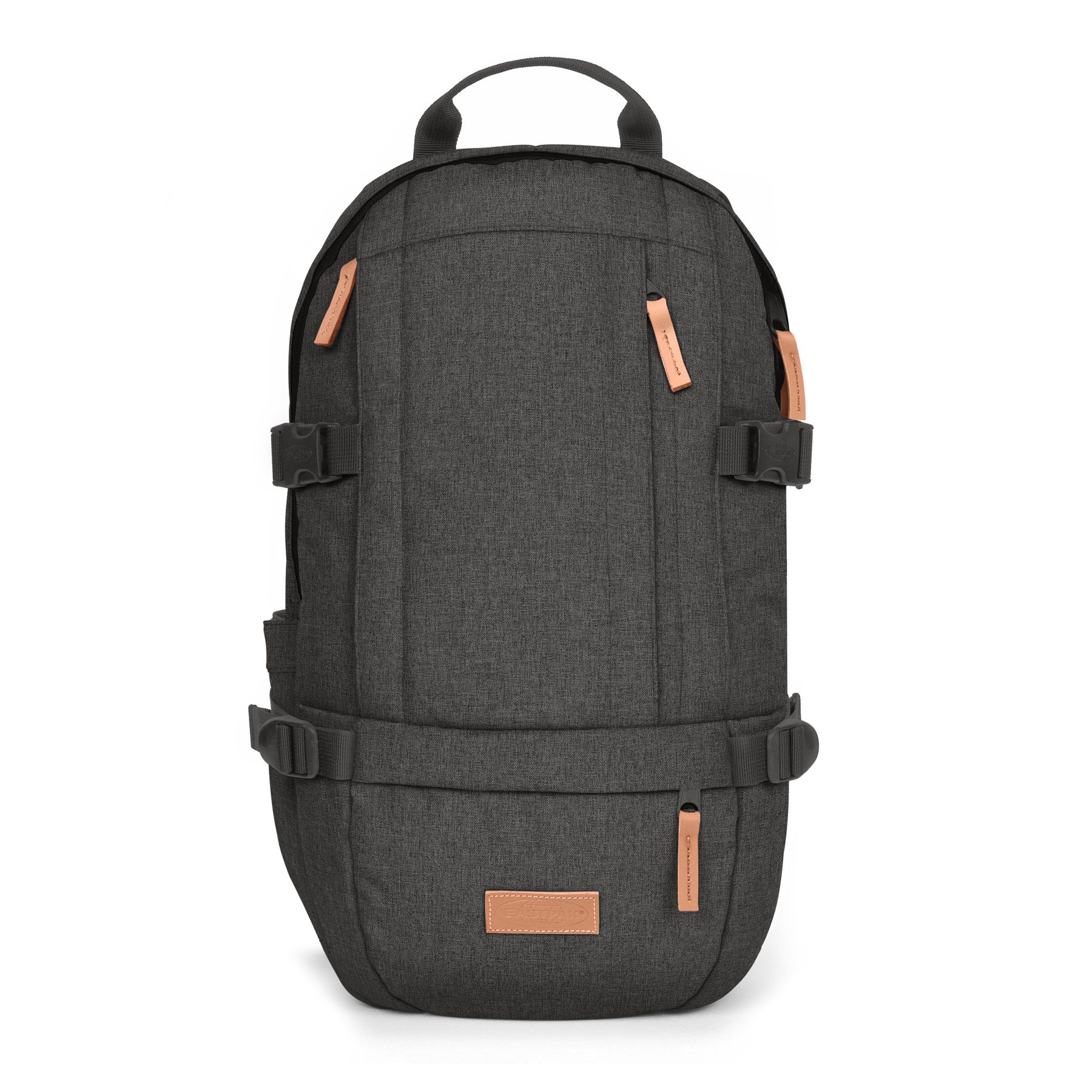 Eastpak Floid CS Backpack - Stylish Black Denim for School, Travel & Everyday Use | Durable Laptop Bag with Comfortable Shoulder Straps