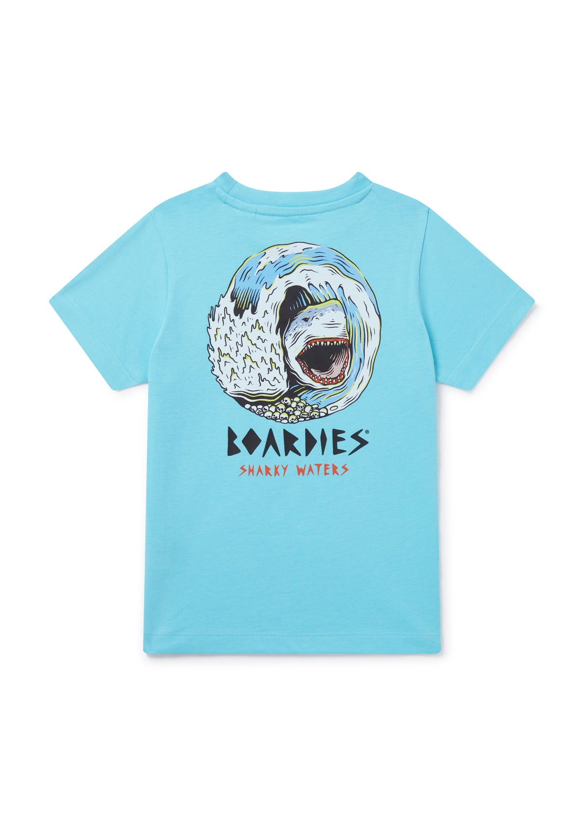 Sharky Waters Kids T-Shirt - Cute Cartoon Shark Graphic Tee for Boys & Girls - Soft Cotton Short Sleeve Shirt for Playtime, Beach & Everyday Wear