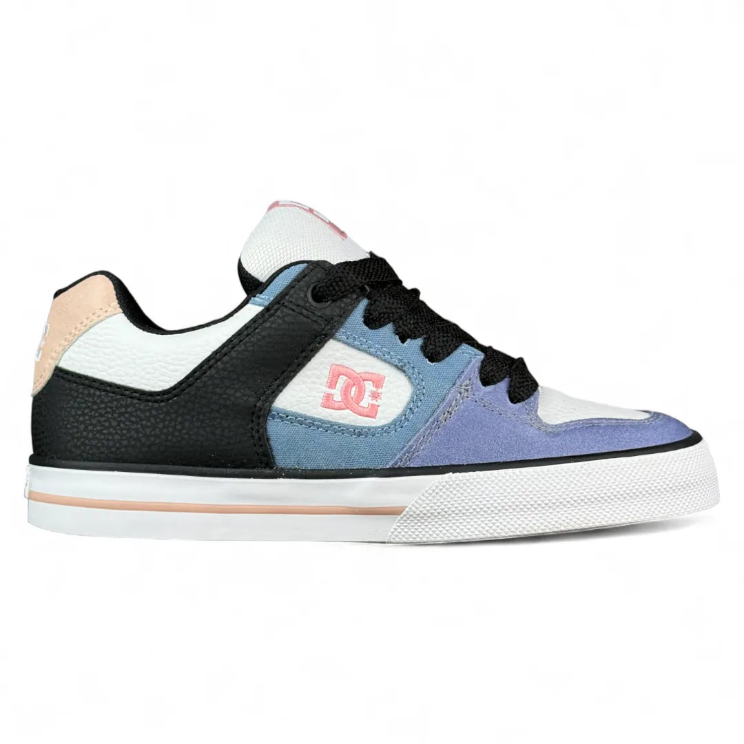 DC Pure Women's Sneakers - Black, Blue, Pink & White | Casual Comfort Shoes for Walking, Running & Everyday Wear