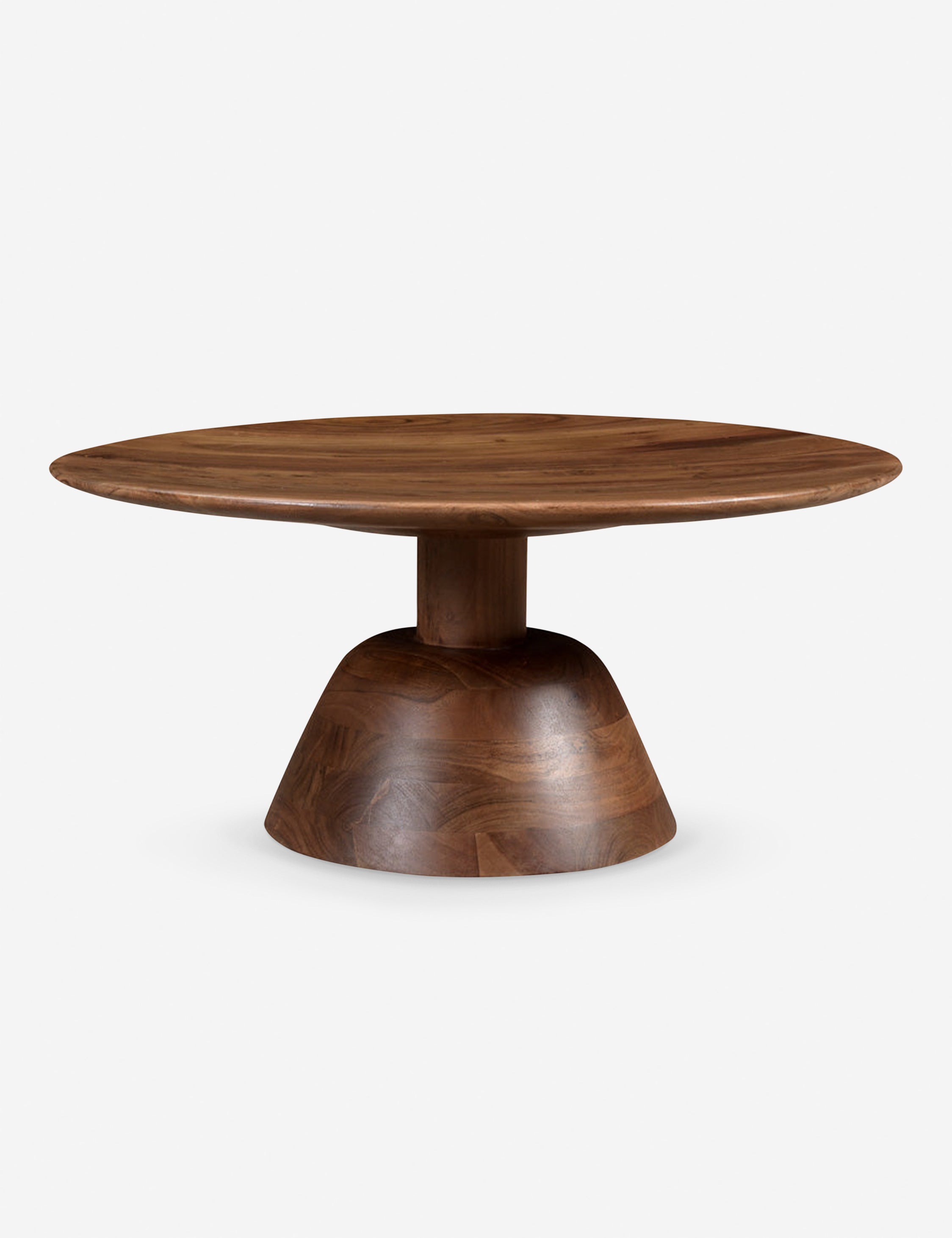 Dalton Round Coffee Table - Modern Wooden Living Room Furniture for Small Spaces - Perfect for Home Decor, Apartments, and Cozy Gatherings