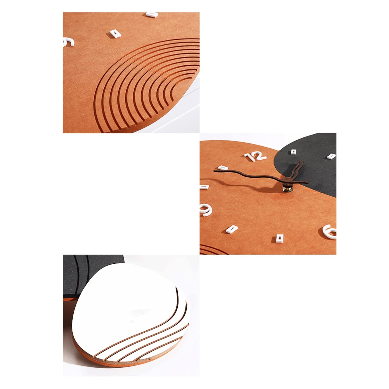 TOMYEUS Modern Wall Clock - Silent Quartz Clock for Living Room, Bedroom, Dining Room - Stylish Home Decor & Wall Art - Perfect for Home, Office, and Gift Giving