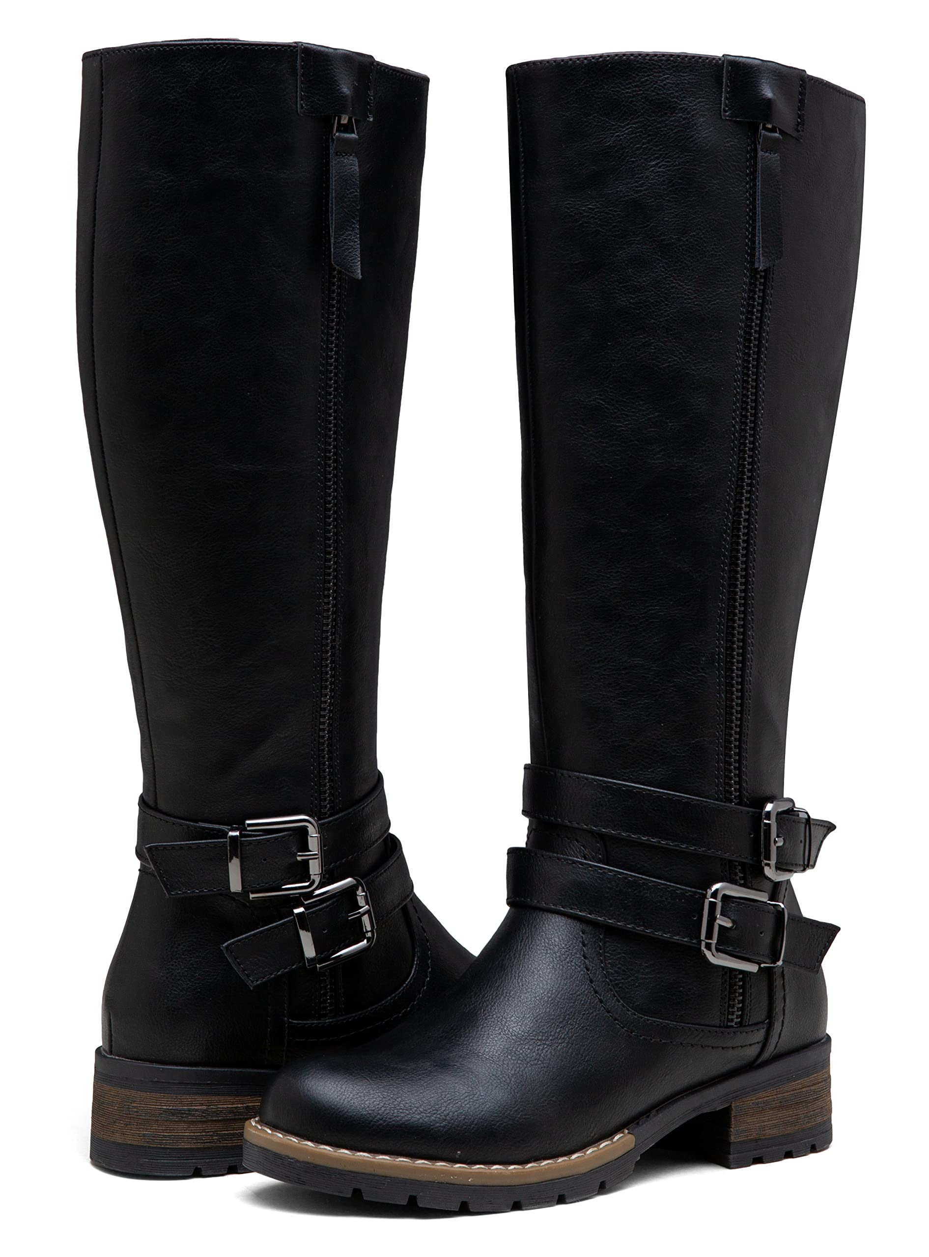 Jeossy 9660 Women's Knee High Riding Boots - Classic Tall Boots with Low Heel, Inside Functional Zipper & Decorative Outer Zip | Perfect for Equestrian, Casual Wear & Winter Fashion