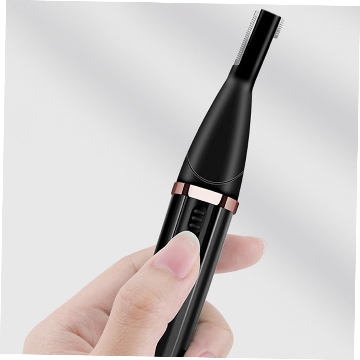 1PC Electric Eyebrow Trimmer for Women - Precision Brow Shaper & Facial Hair Remover, Safe Dermaplaning Razor with ABS Black Handle - Perfect for Eyebrow Shaping, Peach Fuzz Removal & At-Home Skincare Routine