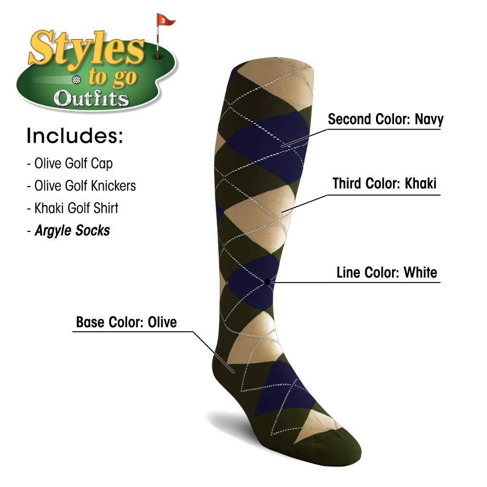 Men's Complete Golf Outfit Set - Premium Golf Shirt, Cap & Socks for Comfort & Style | Perfect for Golf Courses, Tournaments & Casual Wear