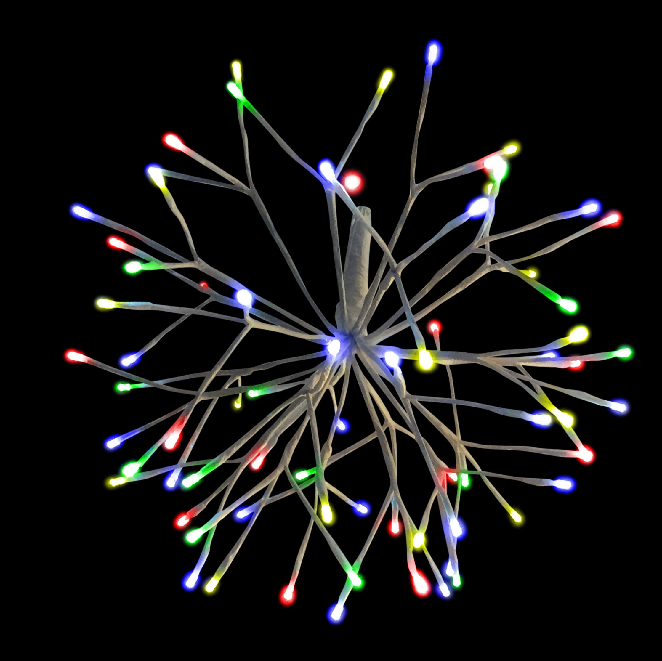 16 Twinkling LED Starburst Clusters - Decorative Fairy Lights for Bedroom, Wedding, Party & Outdoor Decor - Warm White Battery Operated String Lights